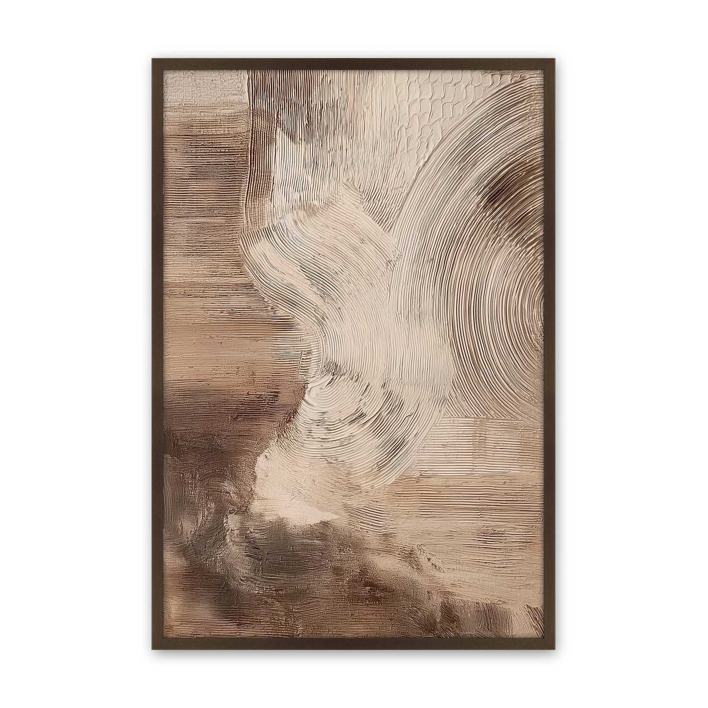 [Color:Brown], Picture of art in a Brown frame