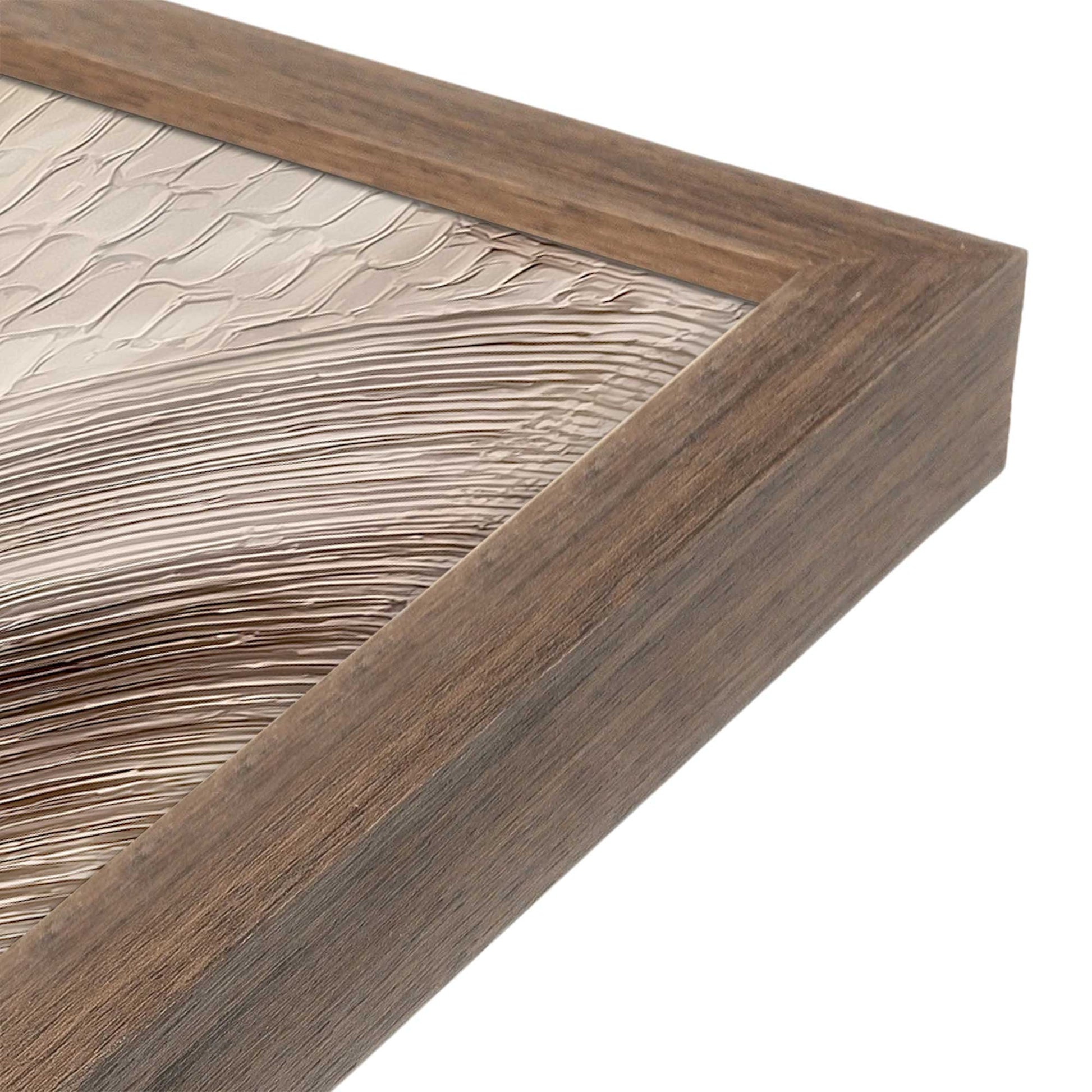 [Color:Walnut], Picture of art in a Walnut frame at an angle