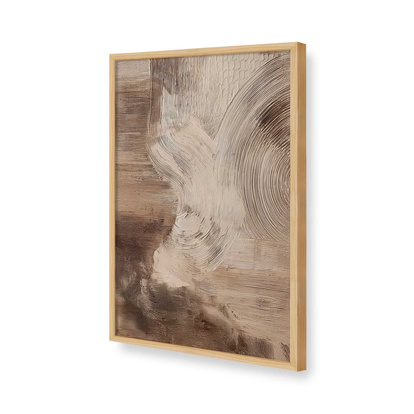 [Color:American Maple], Picture of art in a American Maple frame of the corner
