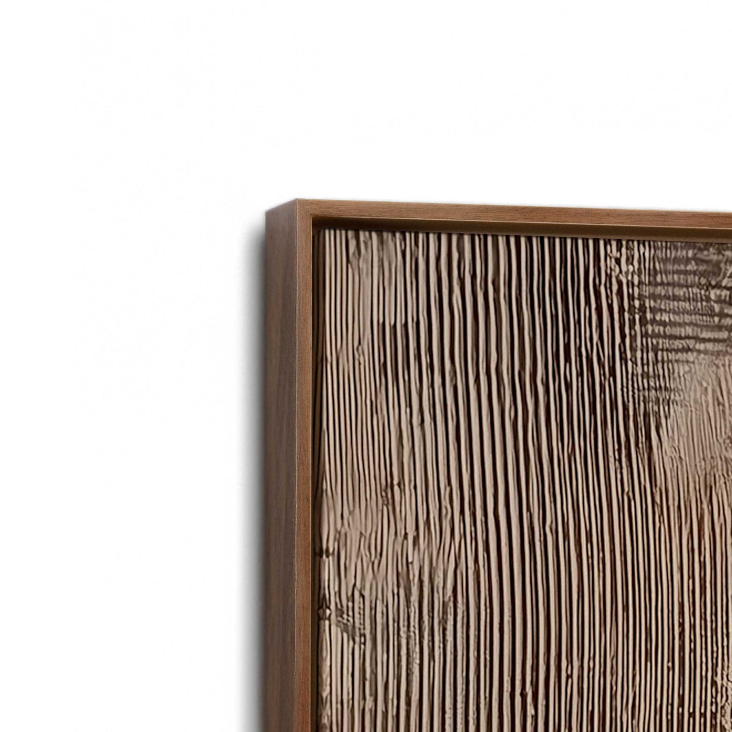 [Color:Walnut], Picture of art in a Walnut frame at an angle