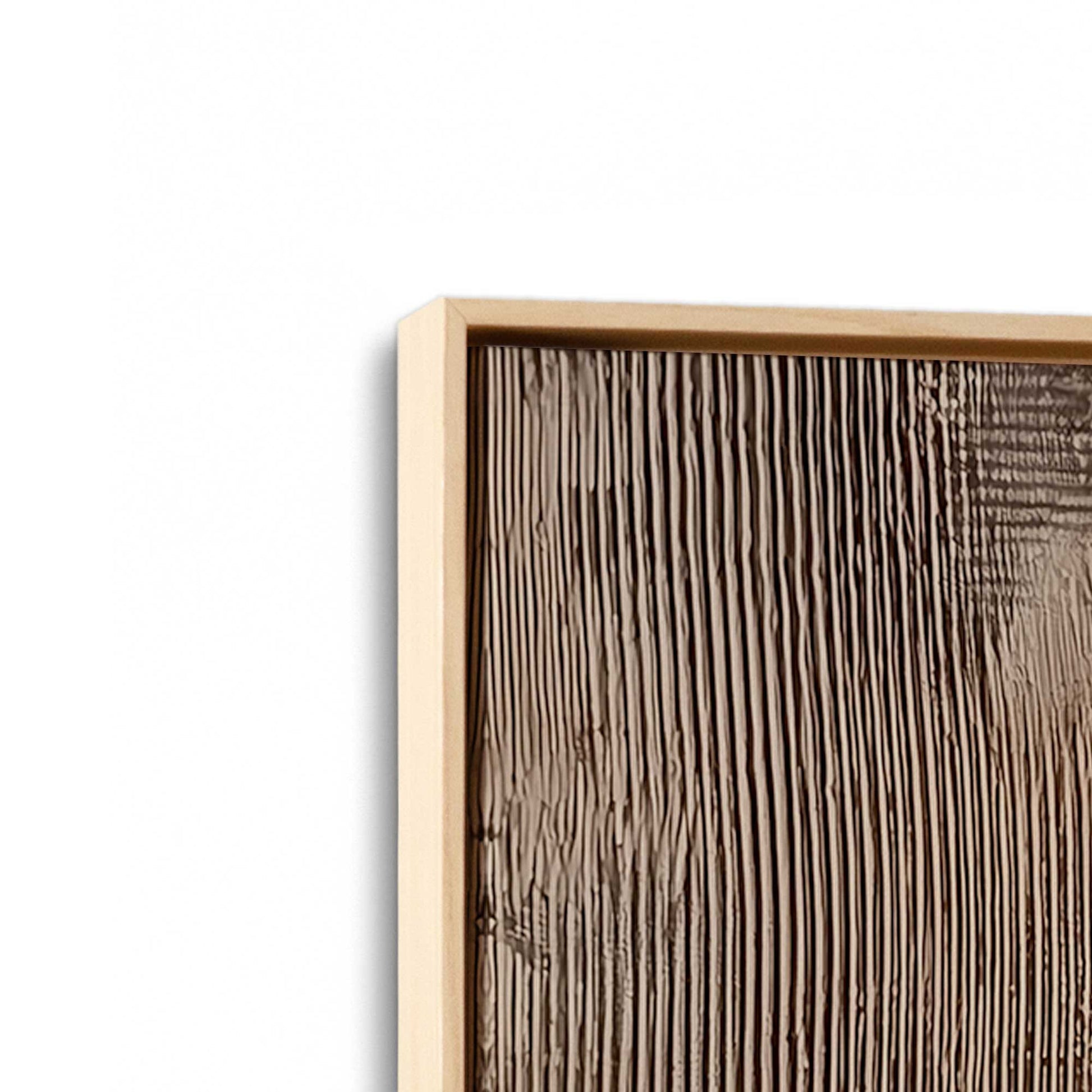 [Color:American Maple], Picture of art in a American Maple frame at an angle