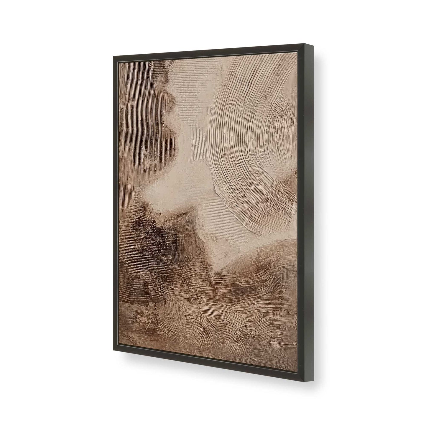 [Color:Satin Black], Picture of art in a Satin Black frame of the corner