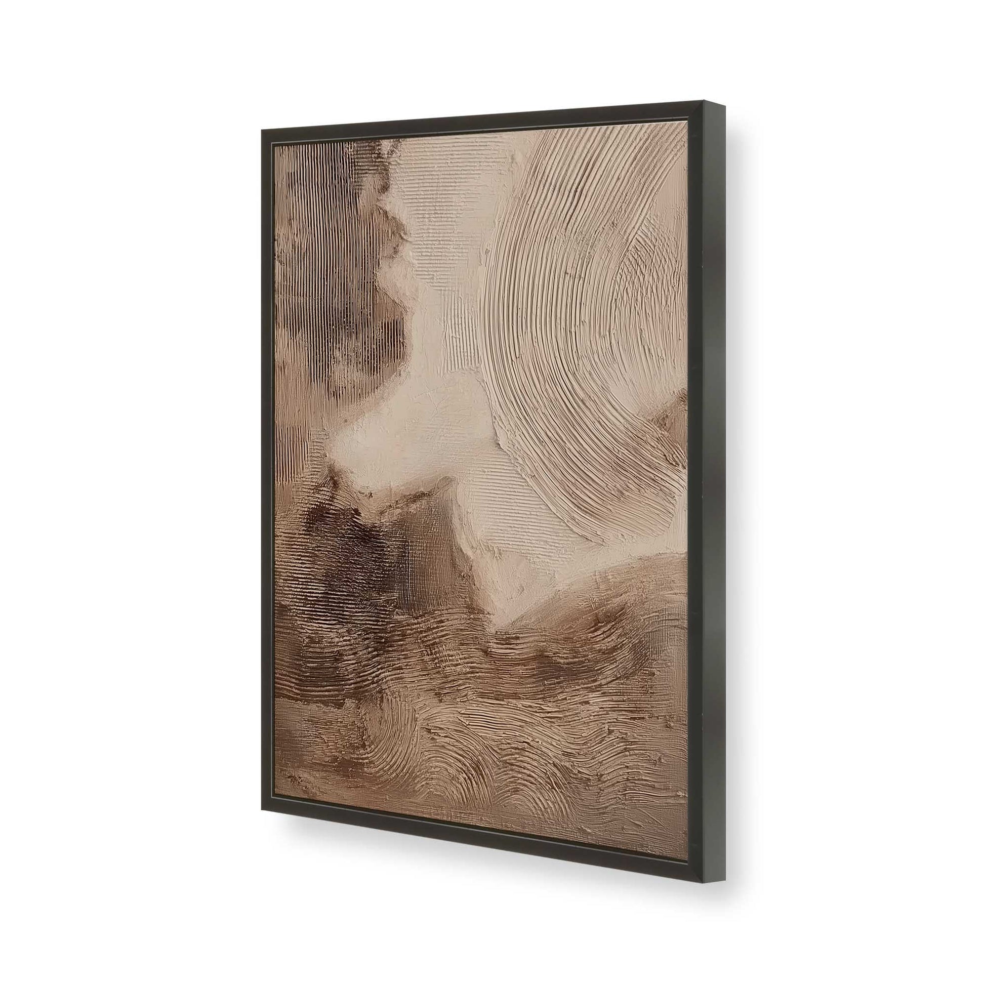 [Color:Satin Black], Picture of art in a Satin Black frame of the corner
