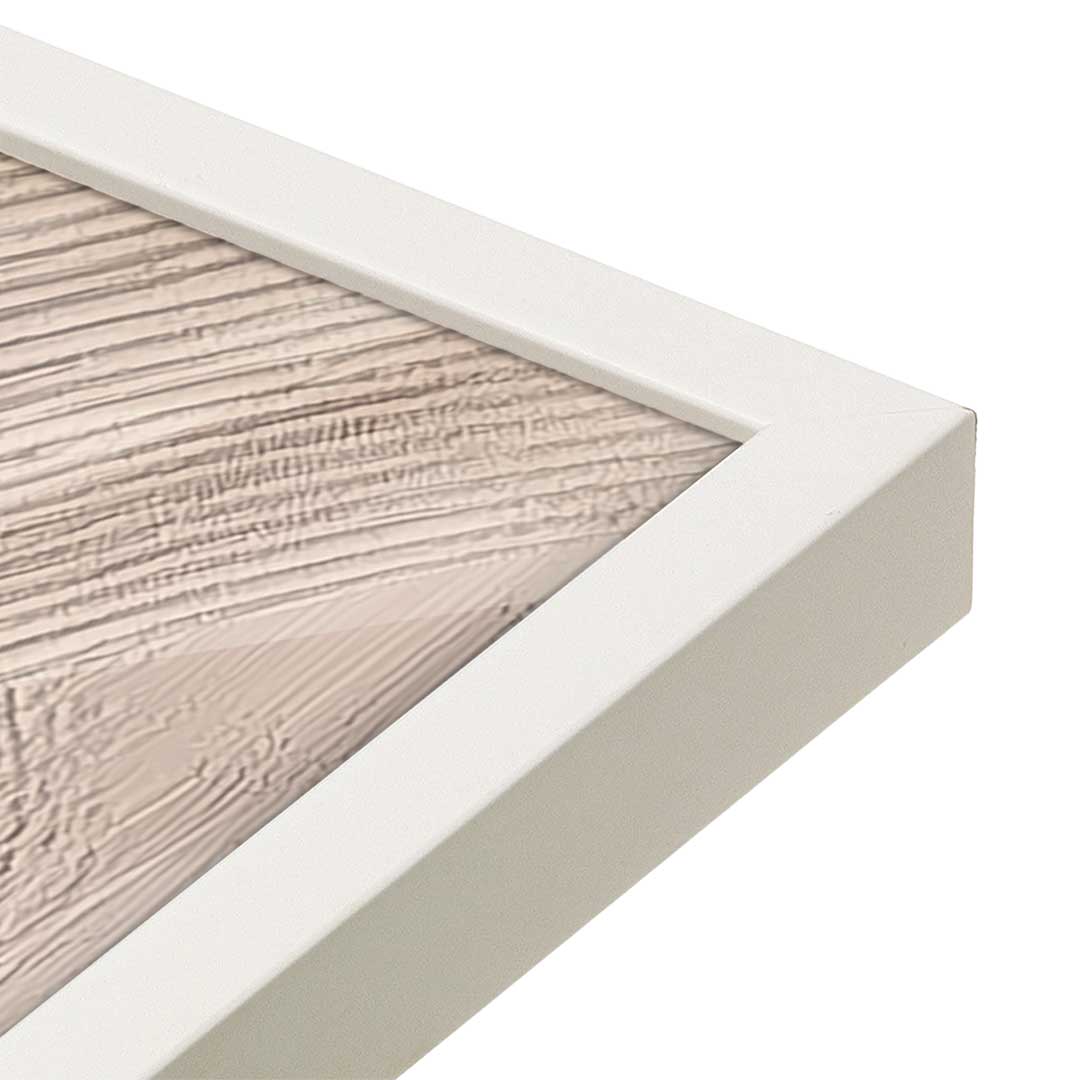 [Color:Opaque White], Picture of art in a Opaque White frame at an angle