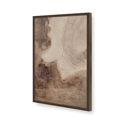[Color:Brown], Picture of art in a Brown frame of the corner
