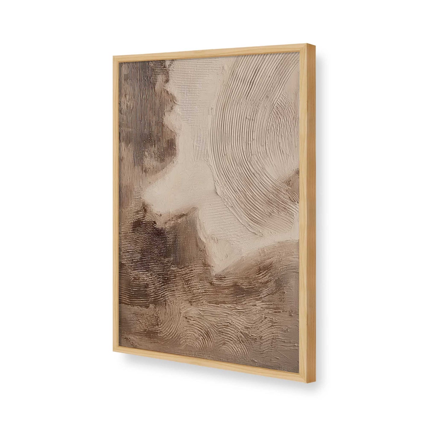 [Color:American Maple], Picture of art in a American Maple frame of the corner