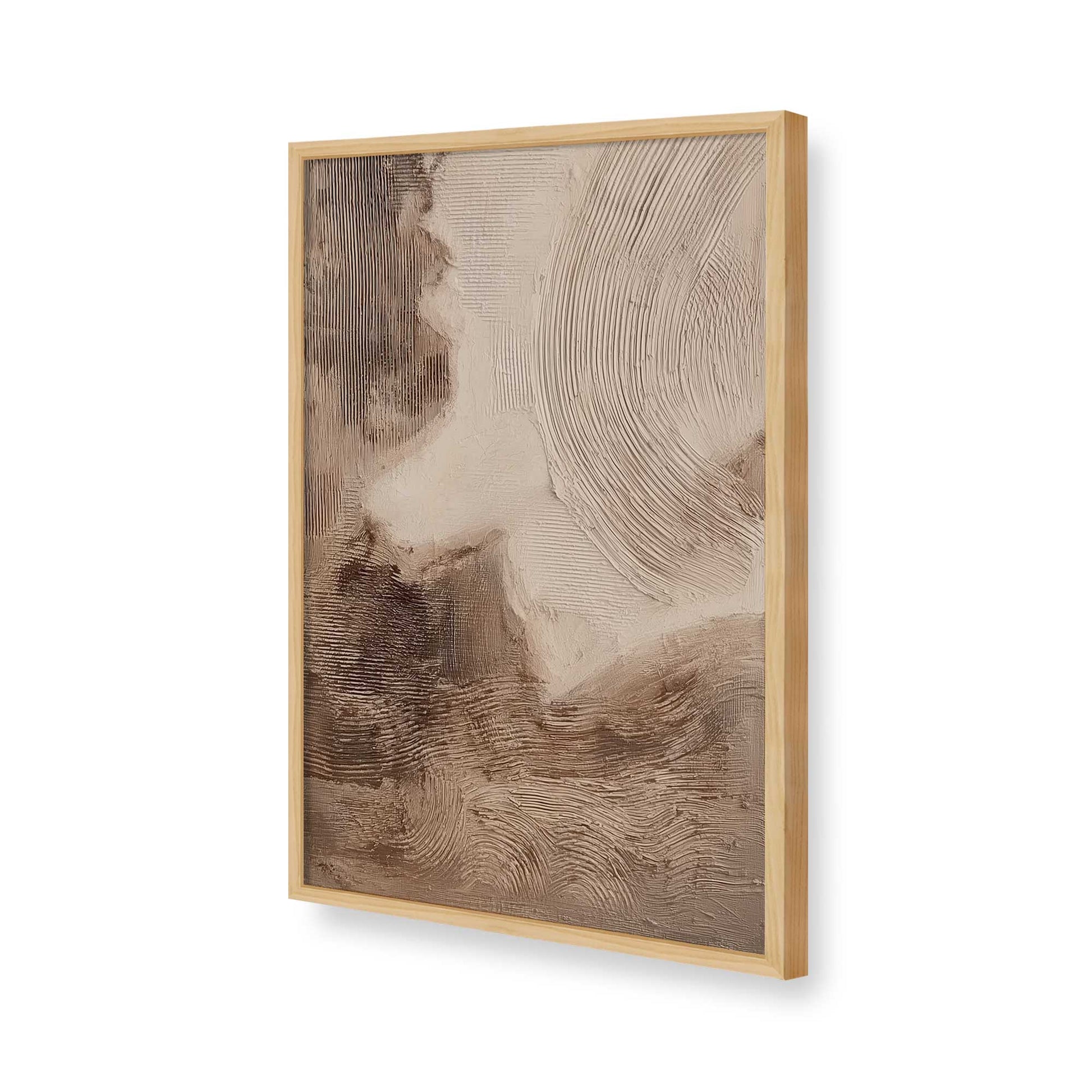 [Color:American Maple], Picture of art in a American Maple frame of the corner