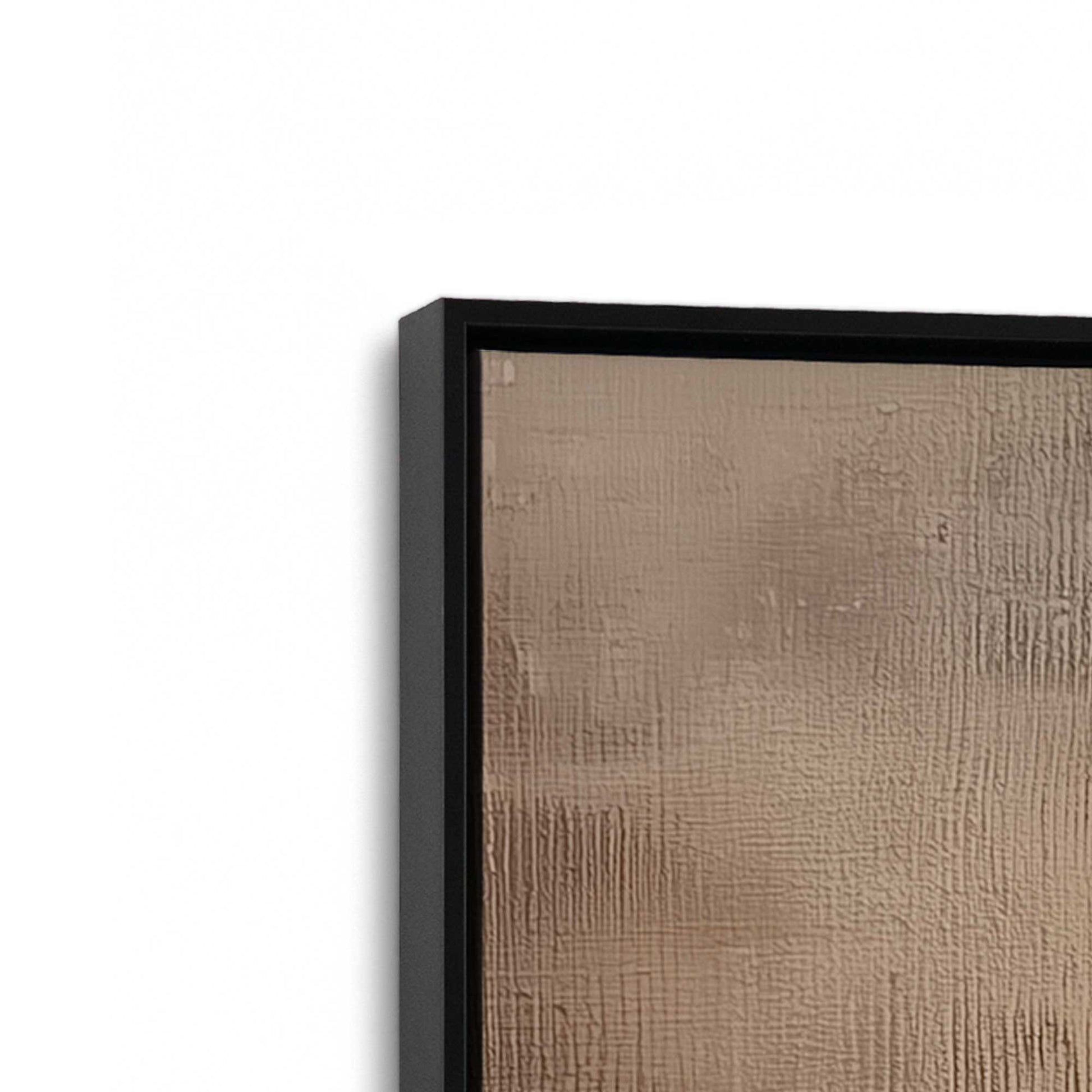 [Color:Satin Black], Picture of art in a Satin Black frame at an angle