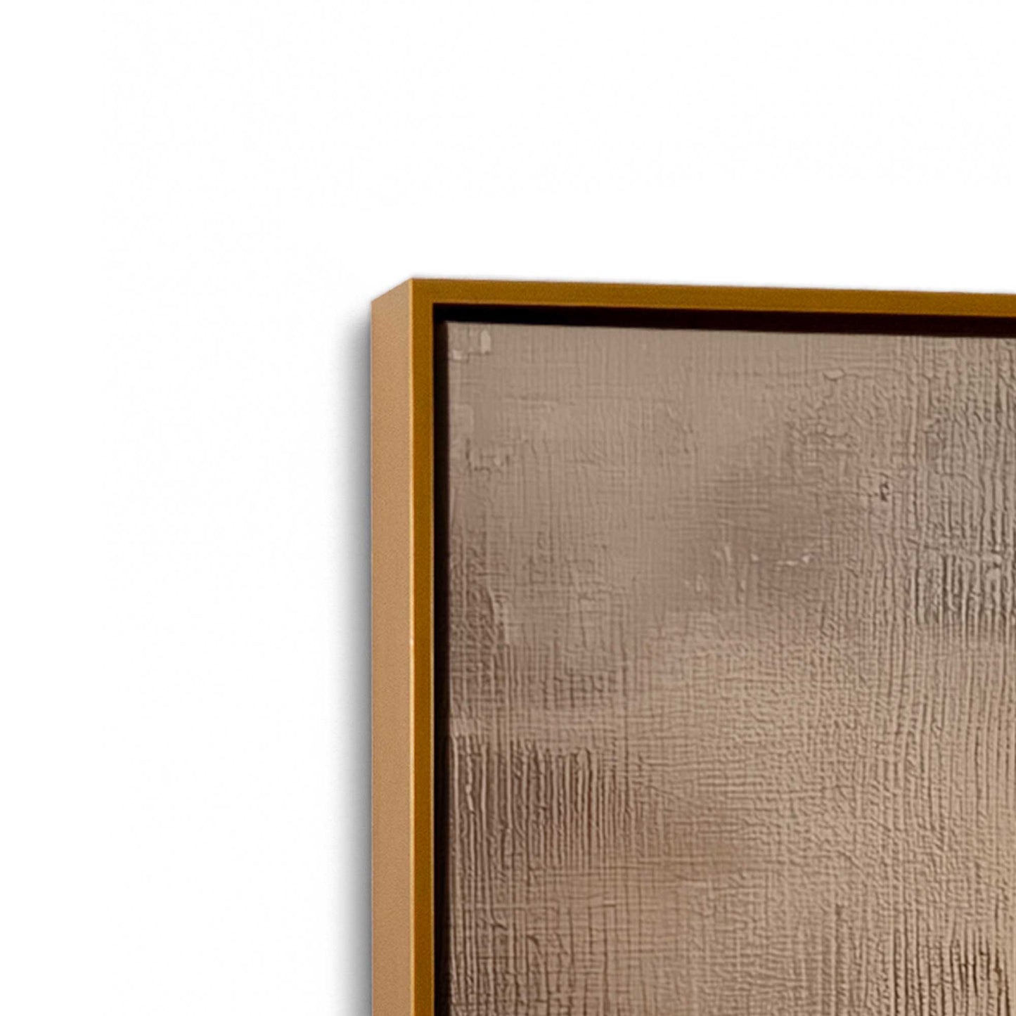 [Color:Polished Gold], Picture of art in a Polished Gold frame at an angle