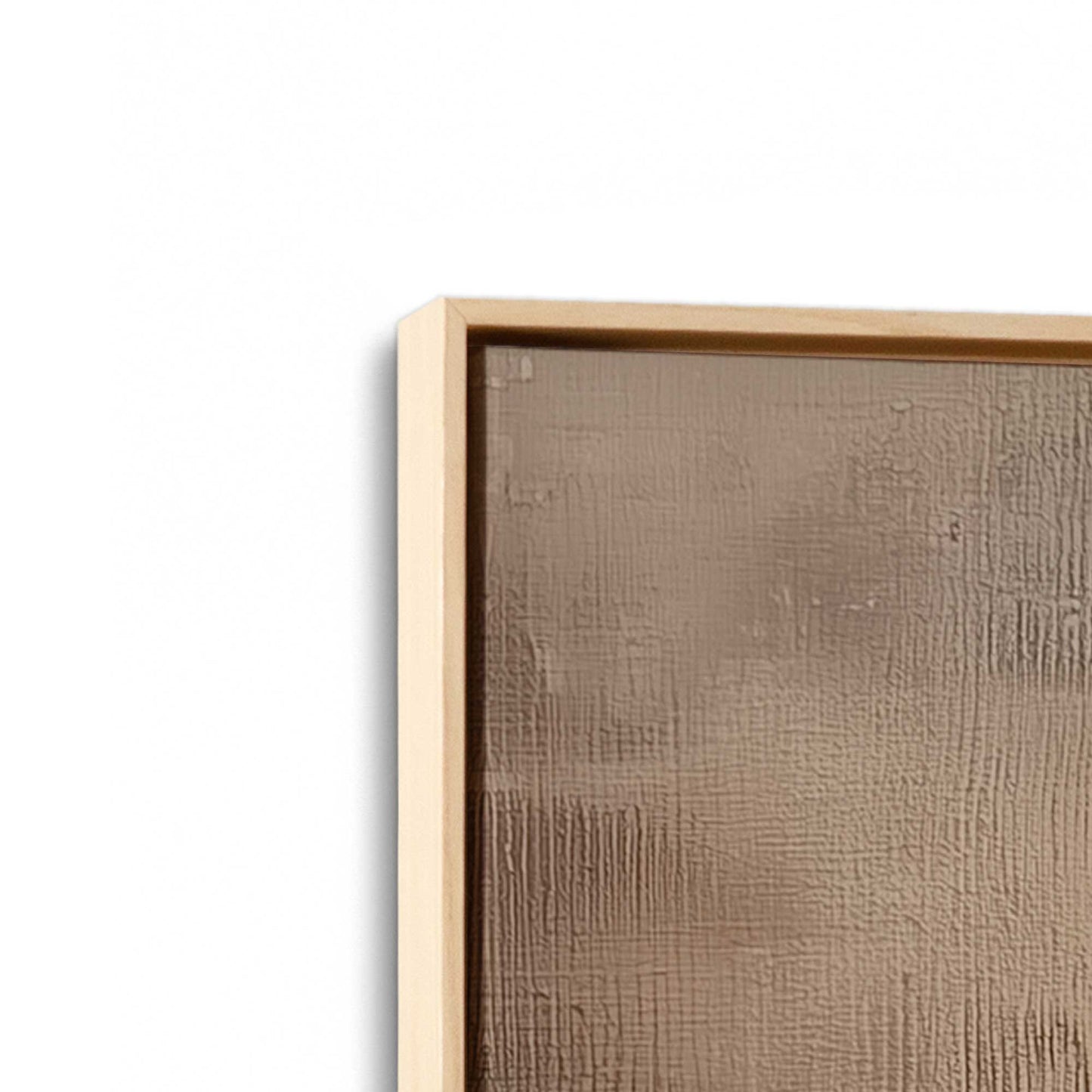 [Color:American Maple], Picture of art in a American Maple frame at an angle