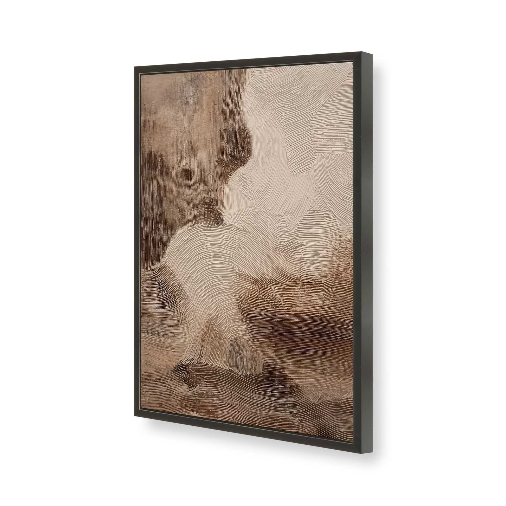 [Color:Satin Black], Picture of art in a Satin Black frame of the corner