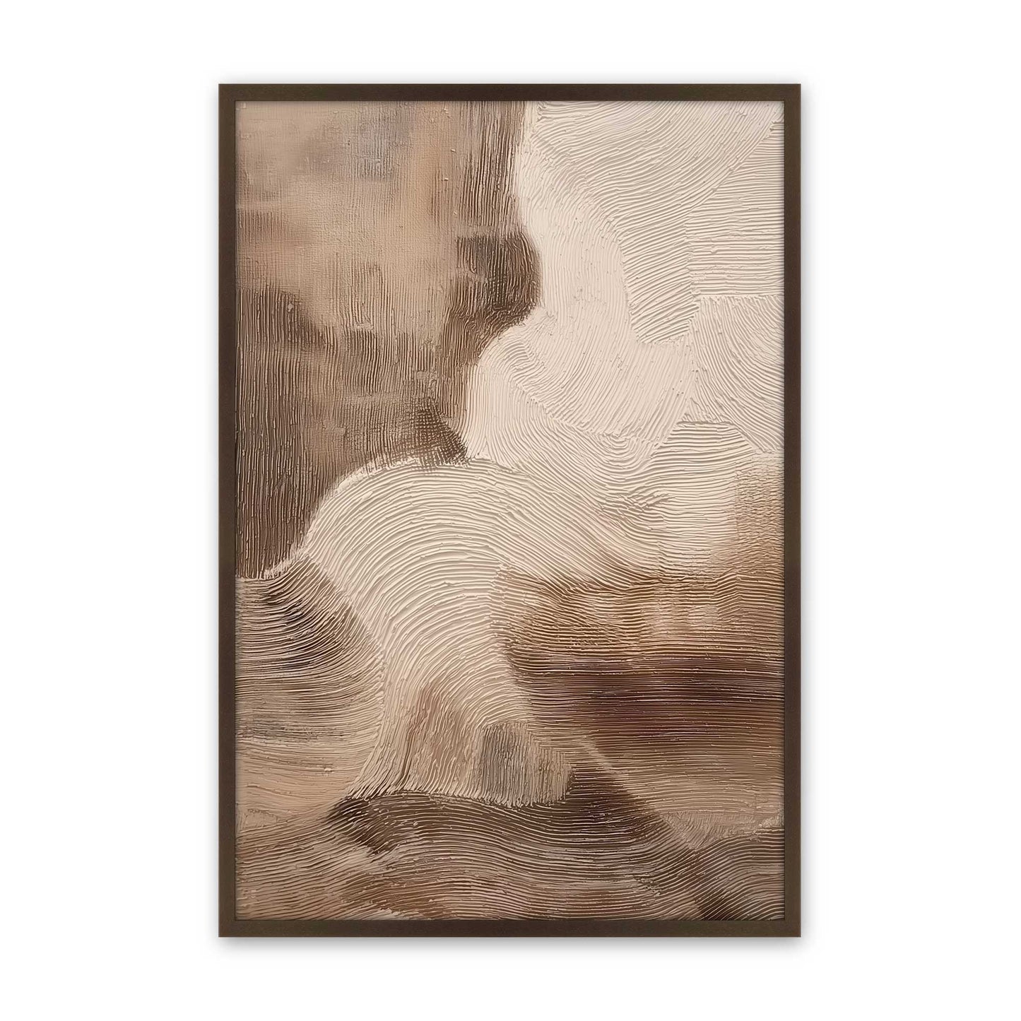[Color:Brown], Picture of art in a Brown frame