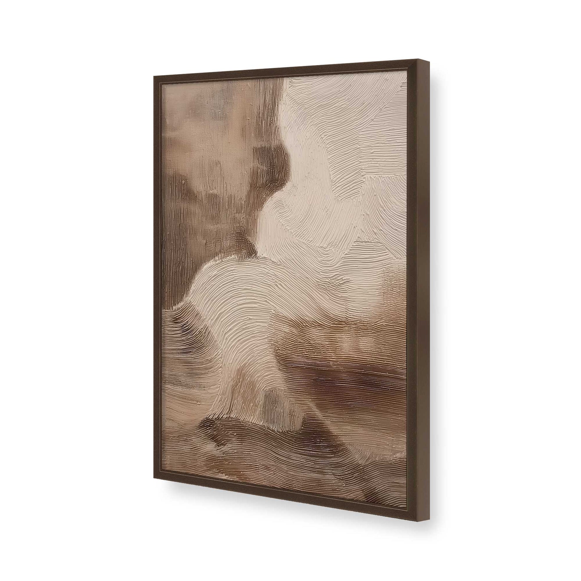 [Color:Brown], Picture of art in a Brown frame of the corner