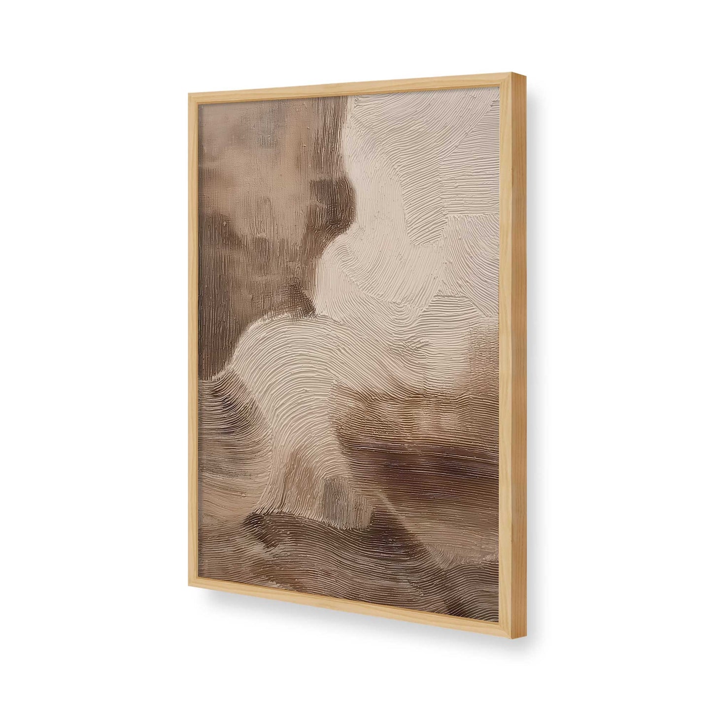 [Color:American Maple], Picture of art in a American Maple frame of the corner