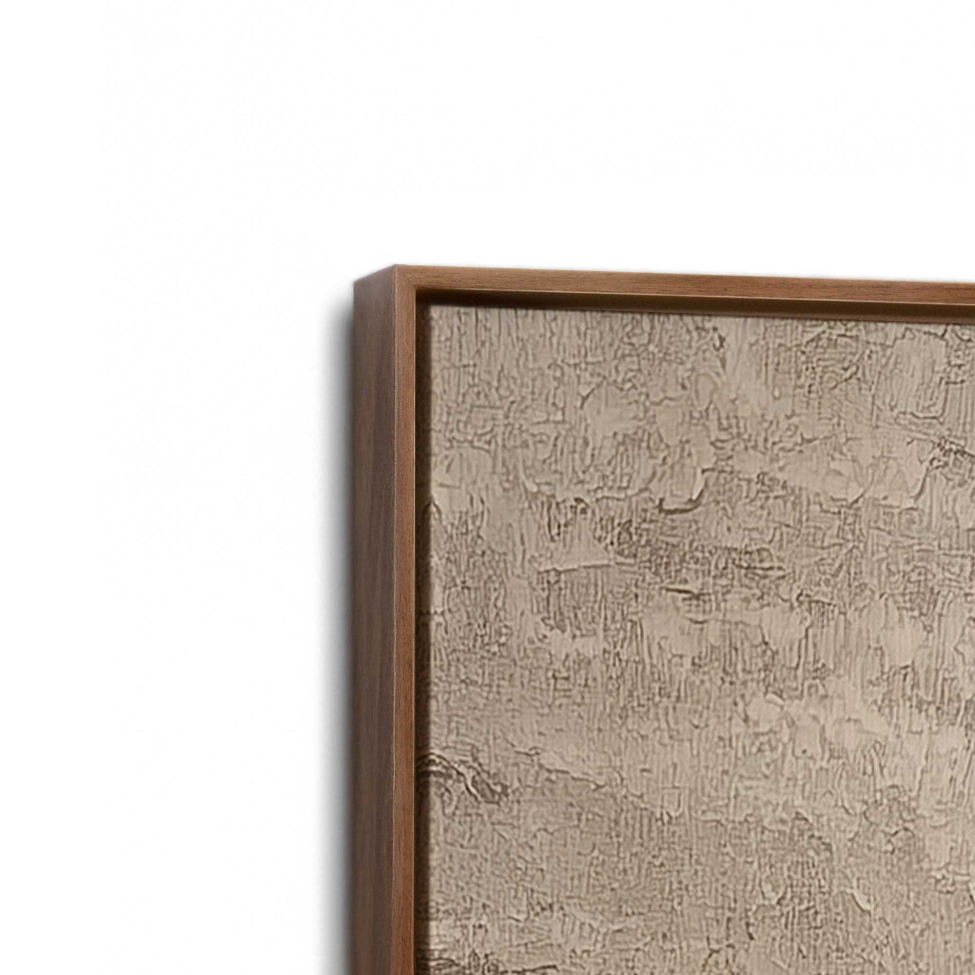 [Color:Walnut], Picture of art in a Walnut frame at an angle