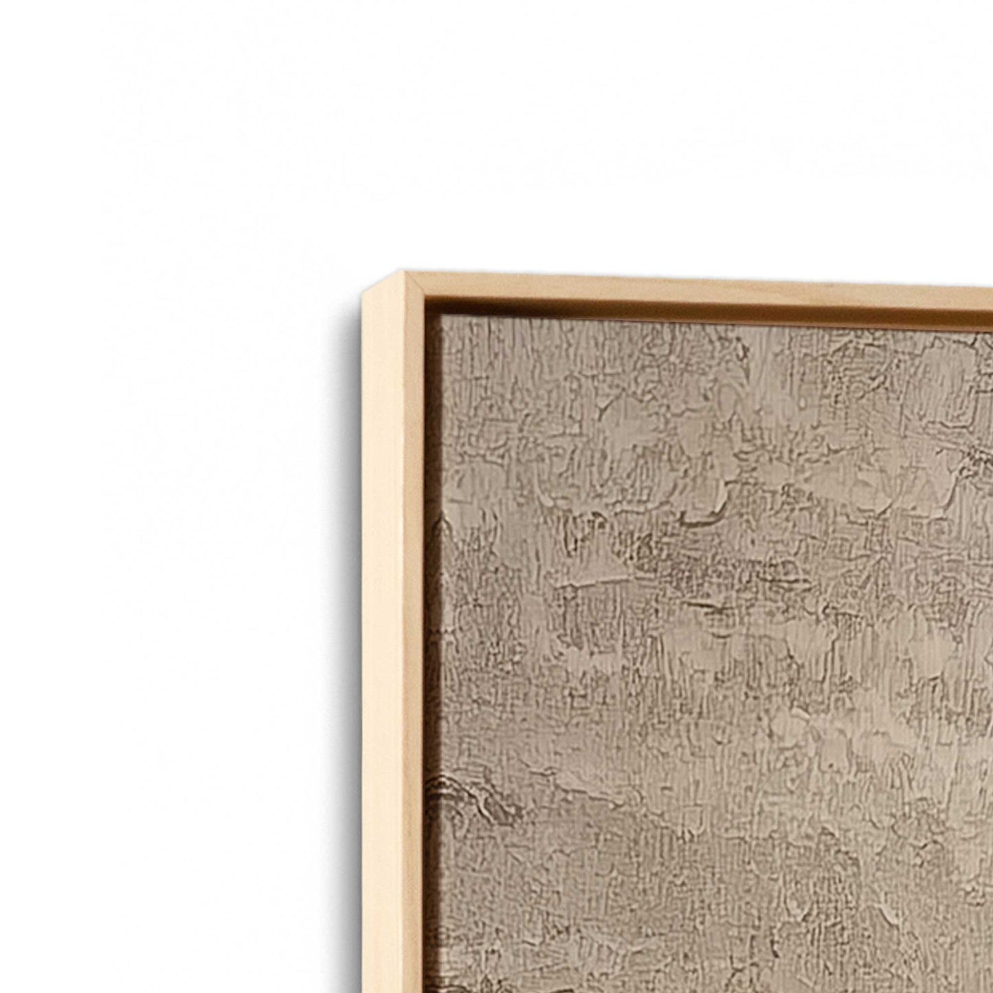 [Color:American Maple], Picture of art in a American Maple frame at an angle