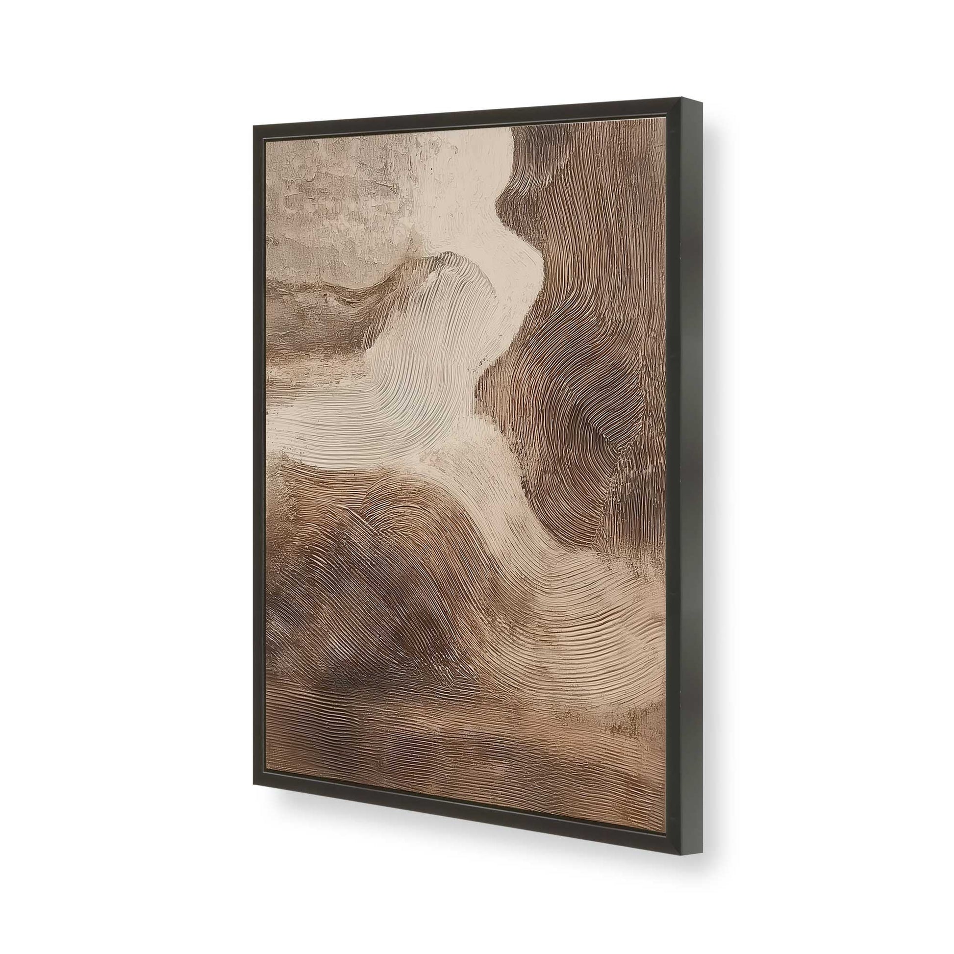[Color:Satin Black], Picture of art in a Satin Black frame of the corner