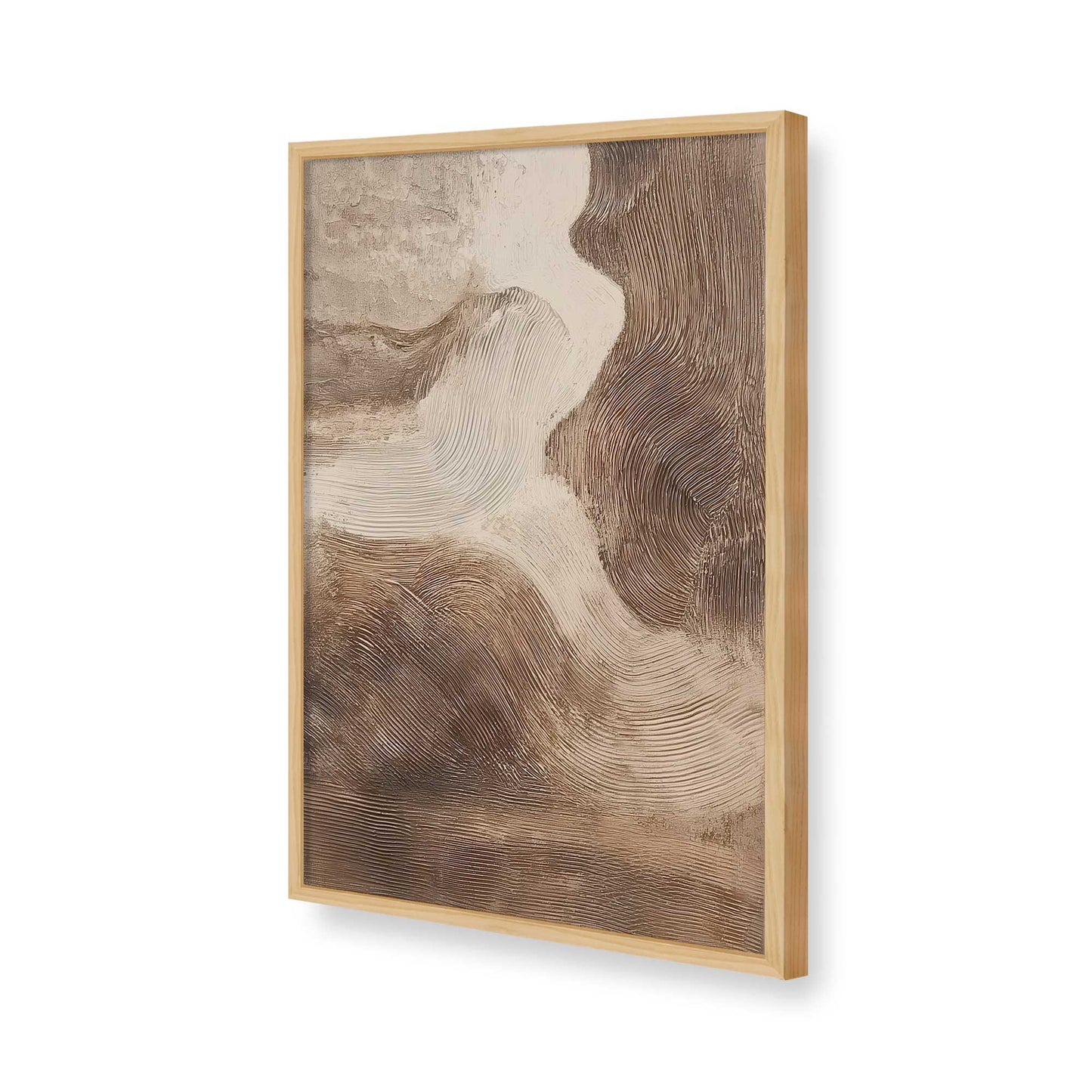 [Color:American Maple], Picture of art in a American Maple frame of the corner