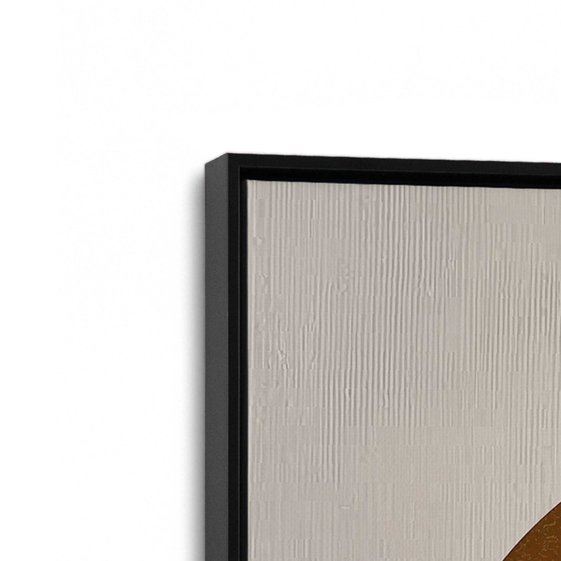 [Color:Satin Black], Picture of art in a Satin Black frame at an angle
