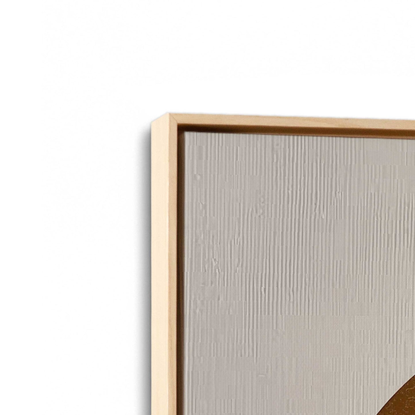[Color:American Maple], Picture of art in a American Maple frame at an angle