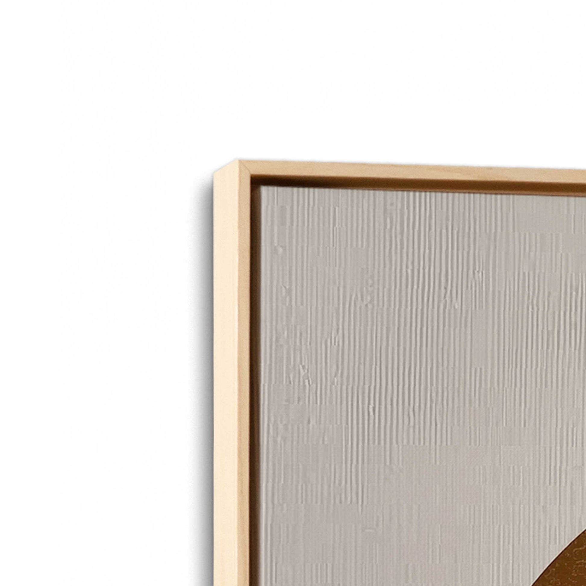 [Color:American Maple], Picture of art in a American Maple frame at an angle