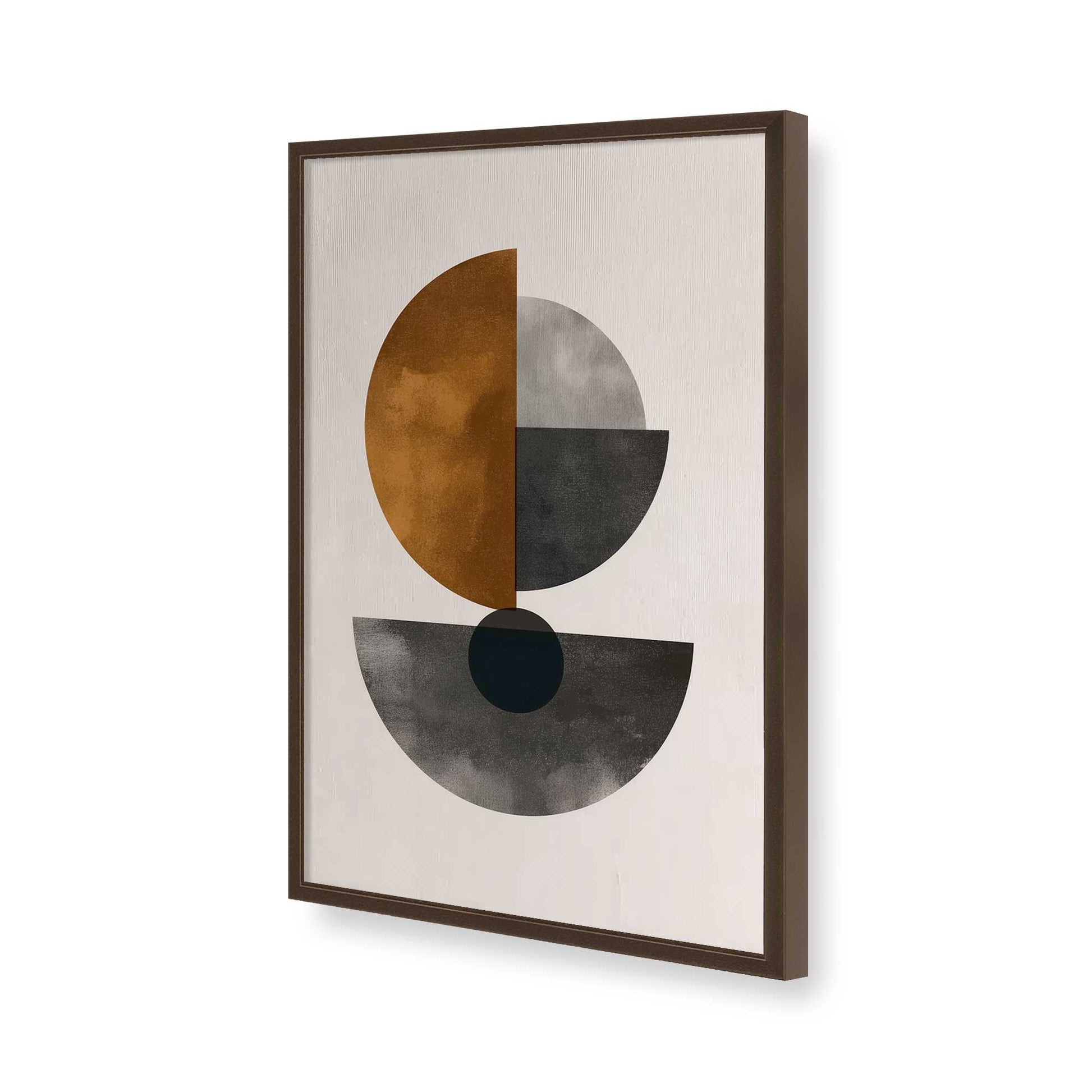 [Color:Brown], Picture of art in a Brown frame of the corner