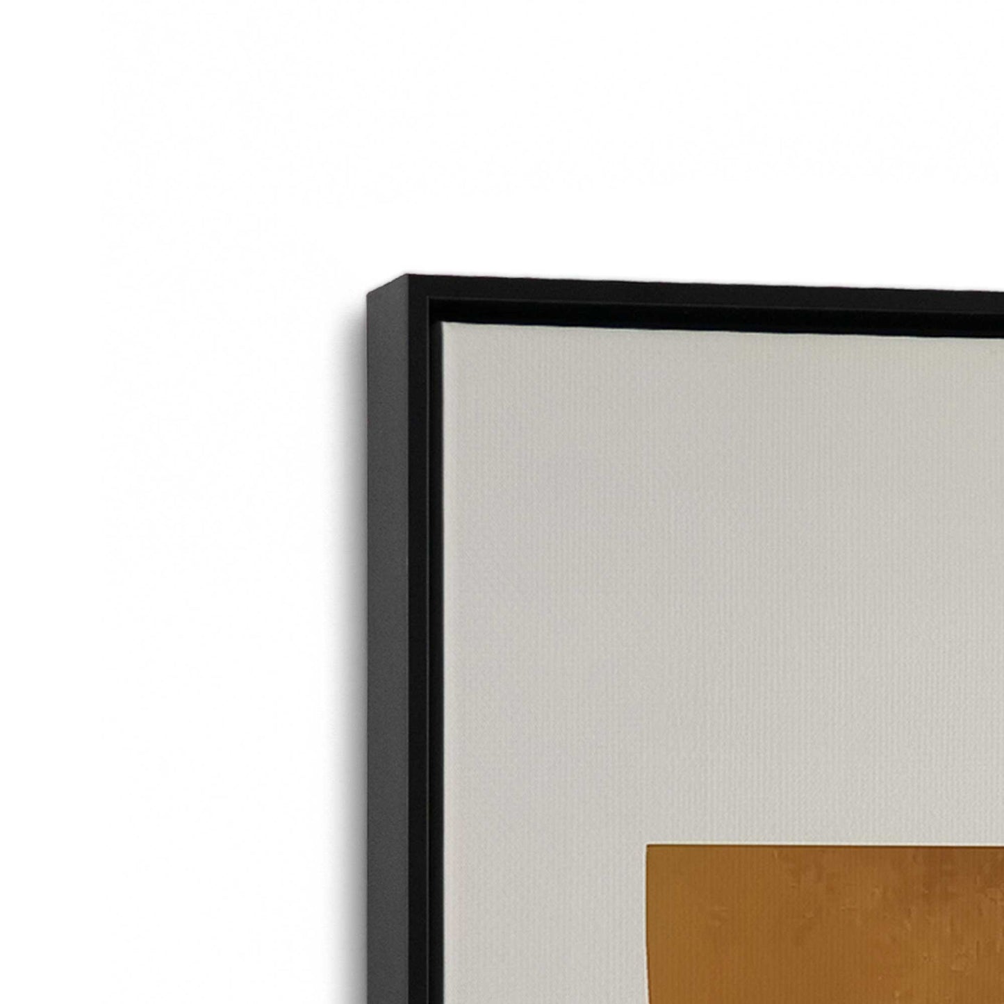 [Color:Satin Black], Picture of art in a Satin Black frame at an angle