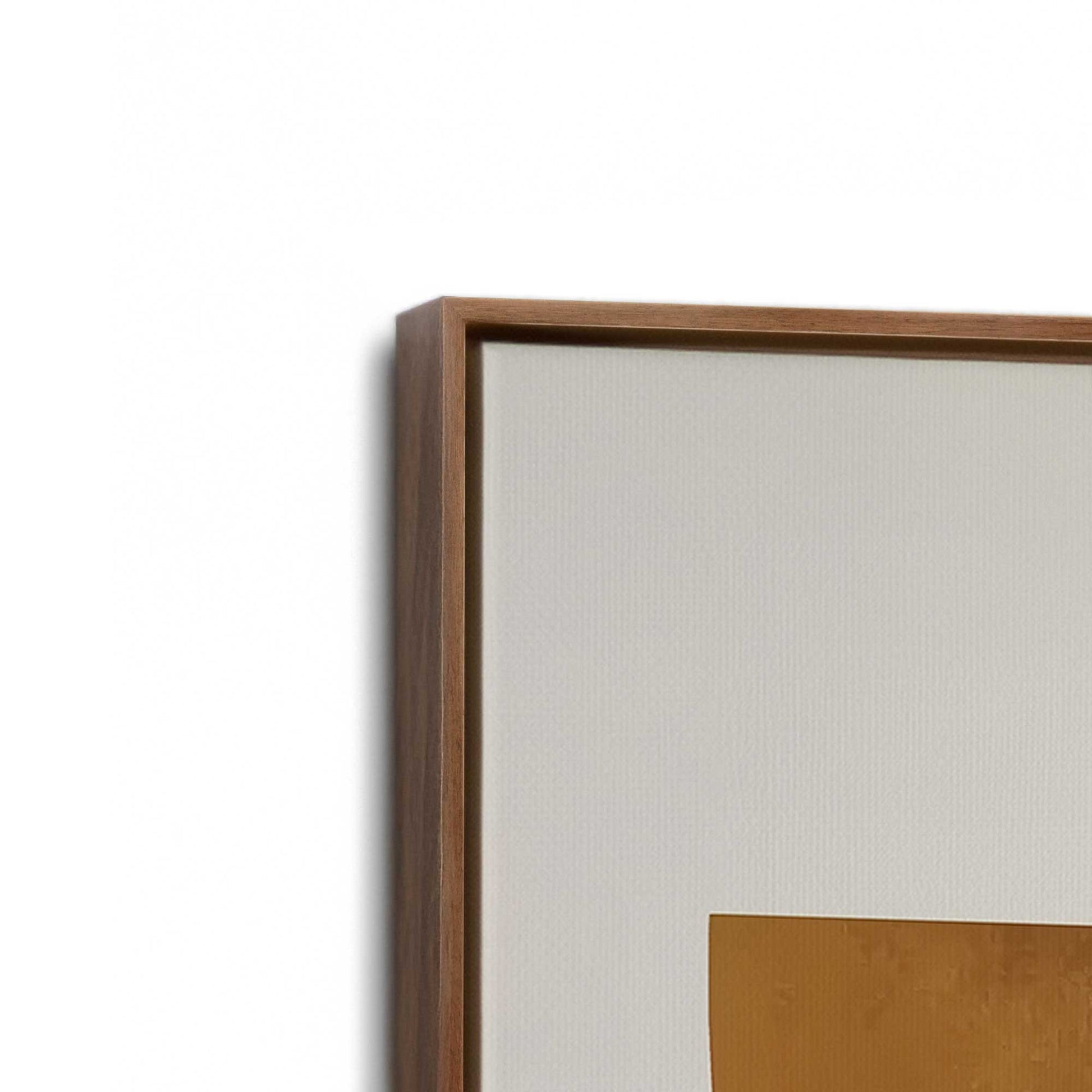[Color:Walnut], Picture of art in a Walnut frame at an angle