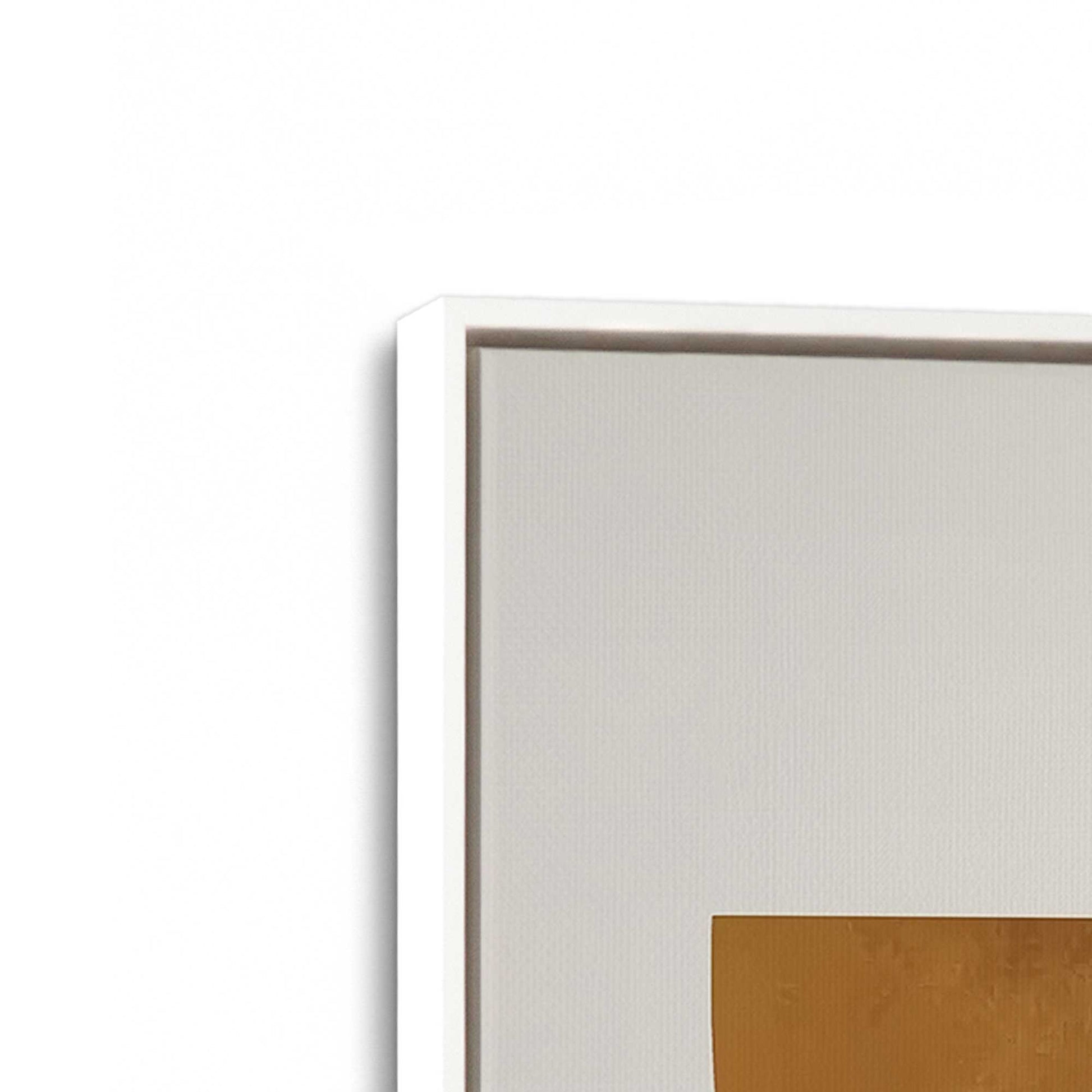 [Color:Opaque White], Picture of art in a White frame at an angle