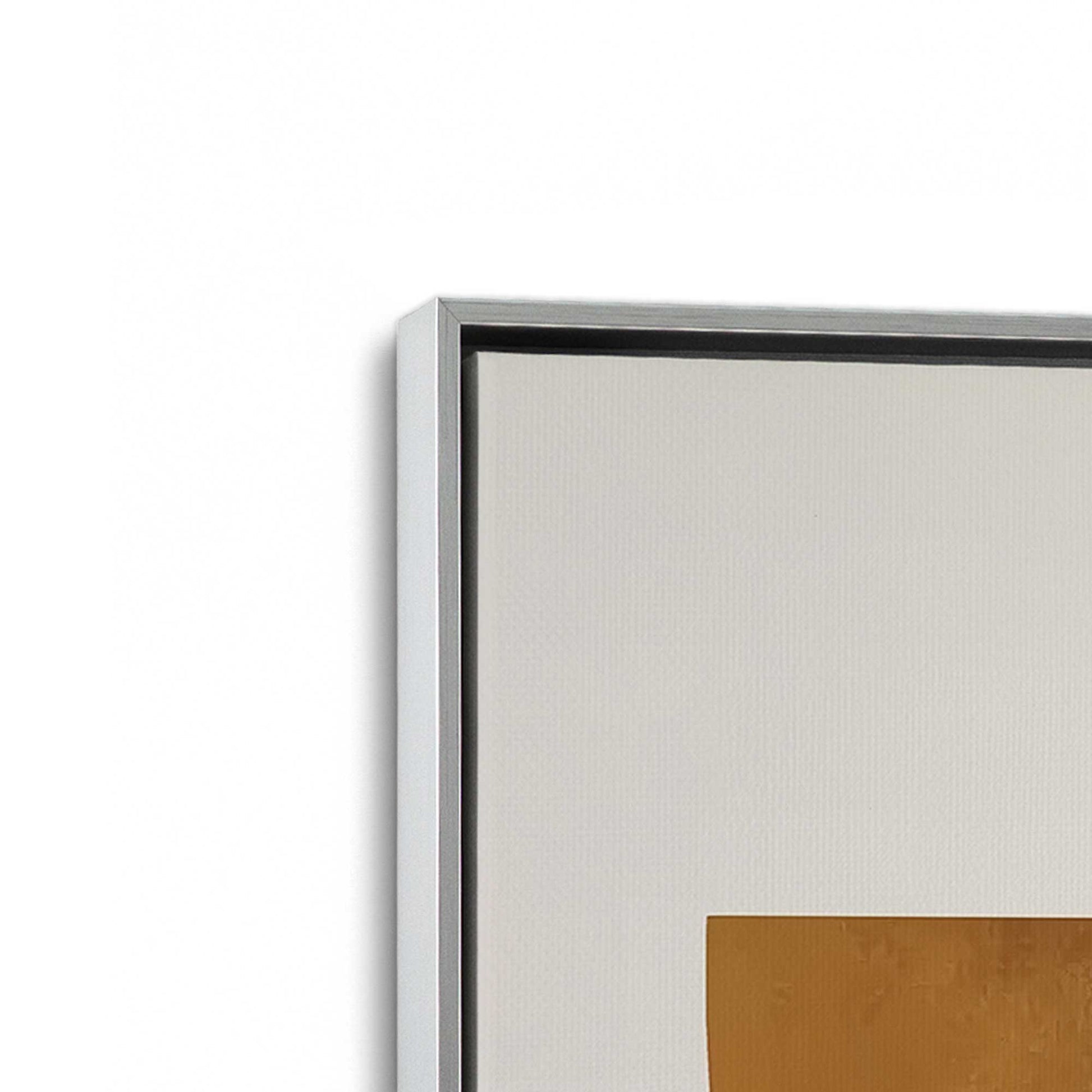 [Color:Polished Chrome], Picture of art in a Polished Chrome frame at an angle