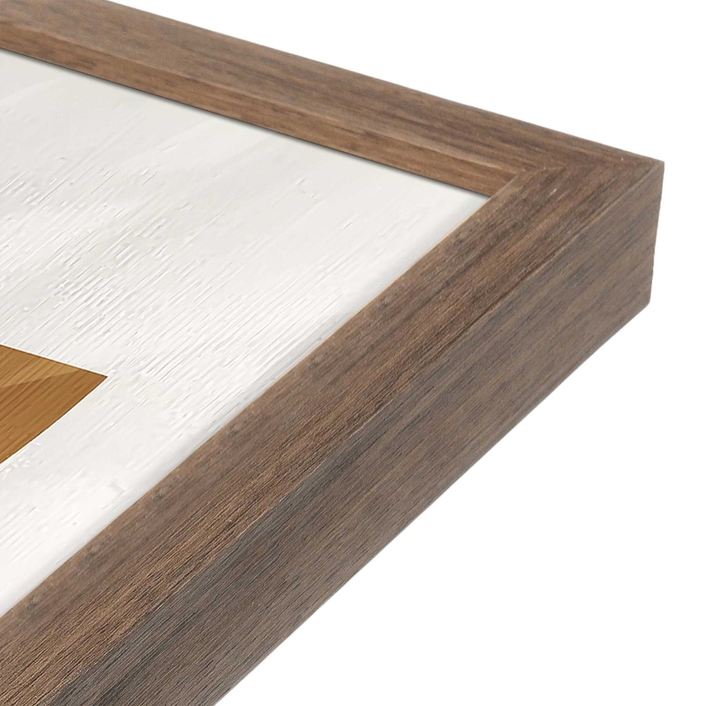 [Color:Walnut], Picture of art in a Walnut frame at an angle