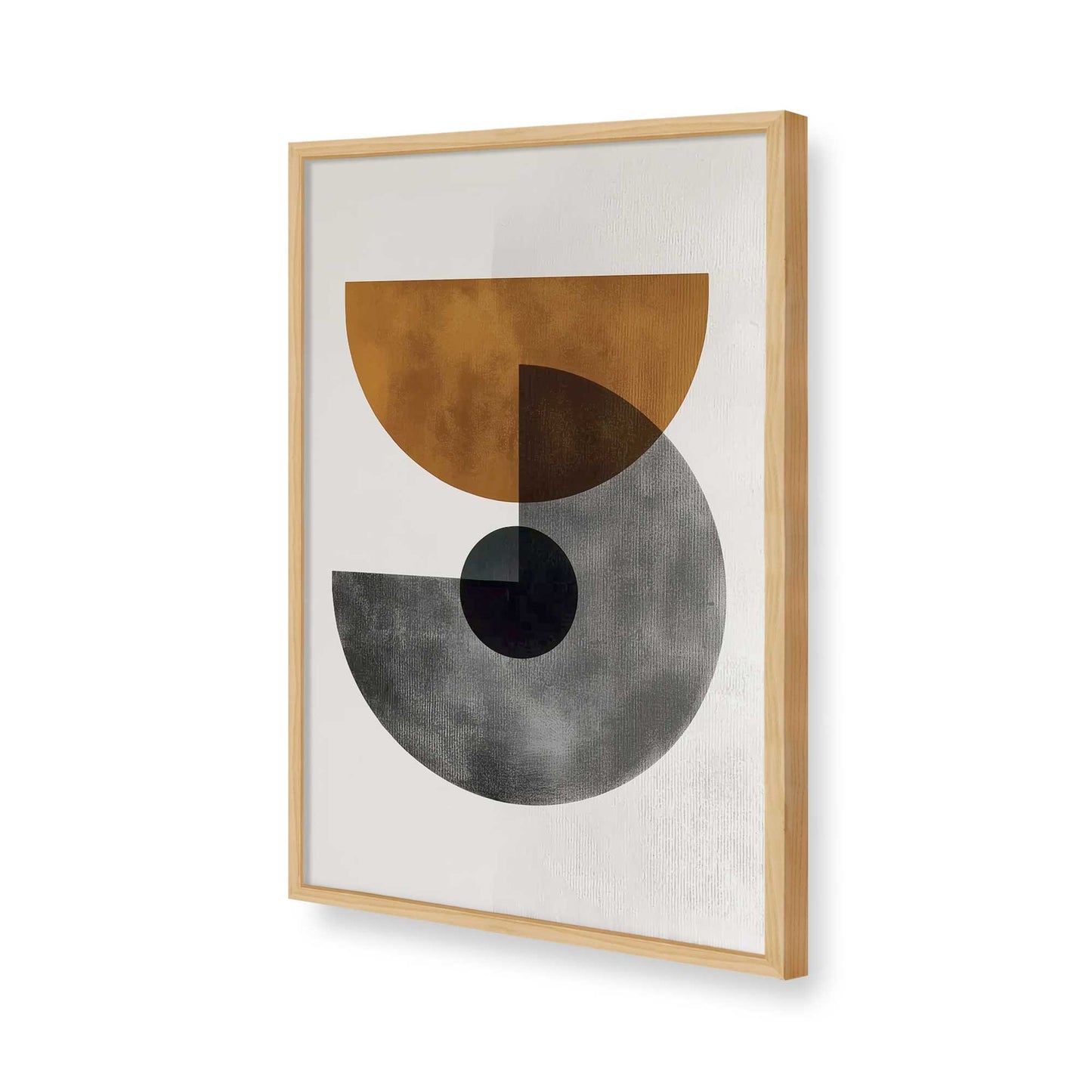 [Color:American Maple], Picture of art in a American Maple frame of the corner