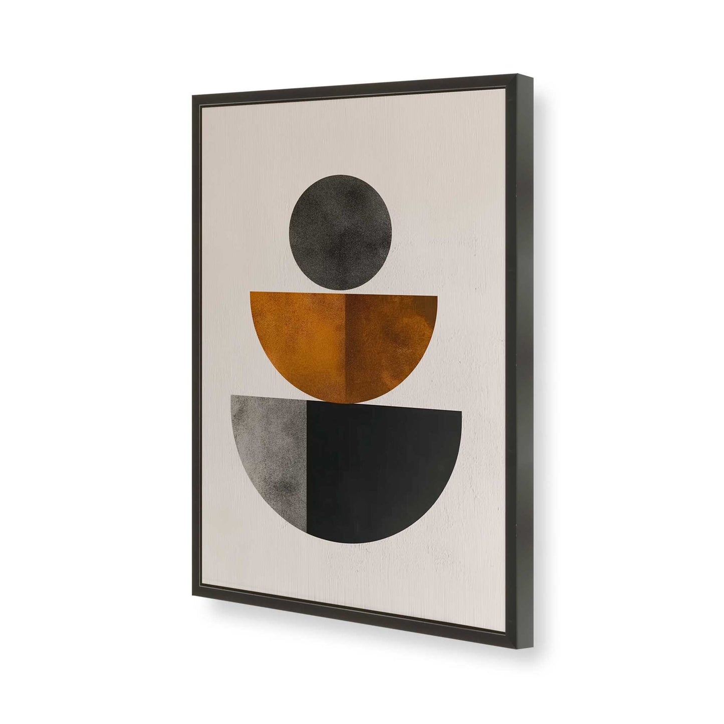 [Color:Satin Black], Picture of art in a Satin Black frame of the corner