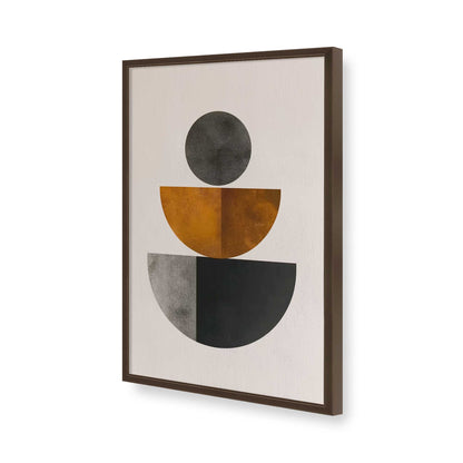 [Color:Brown], Picture of art in a Brown frame of the corner