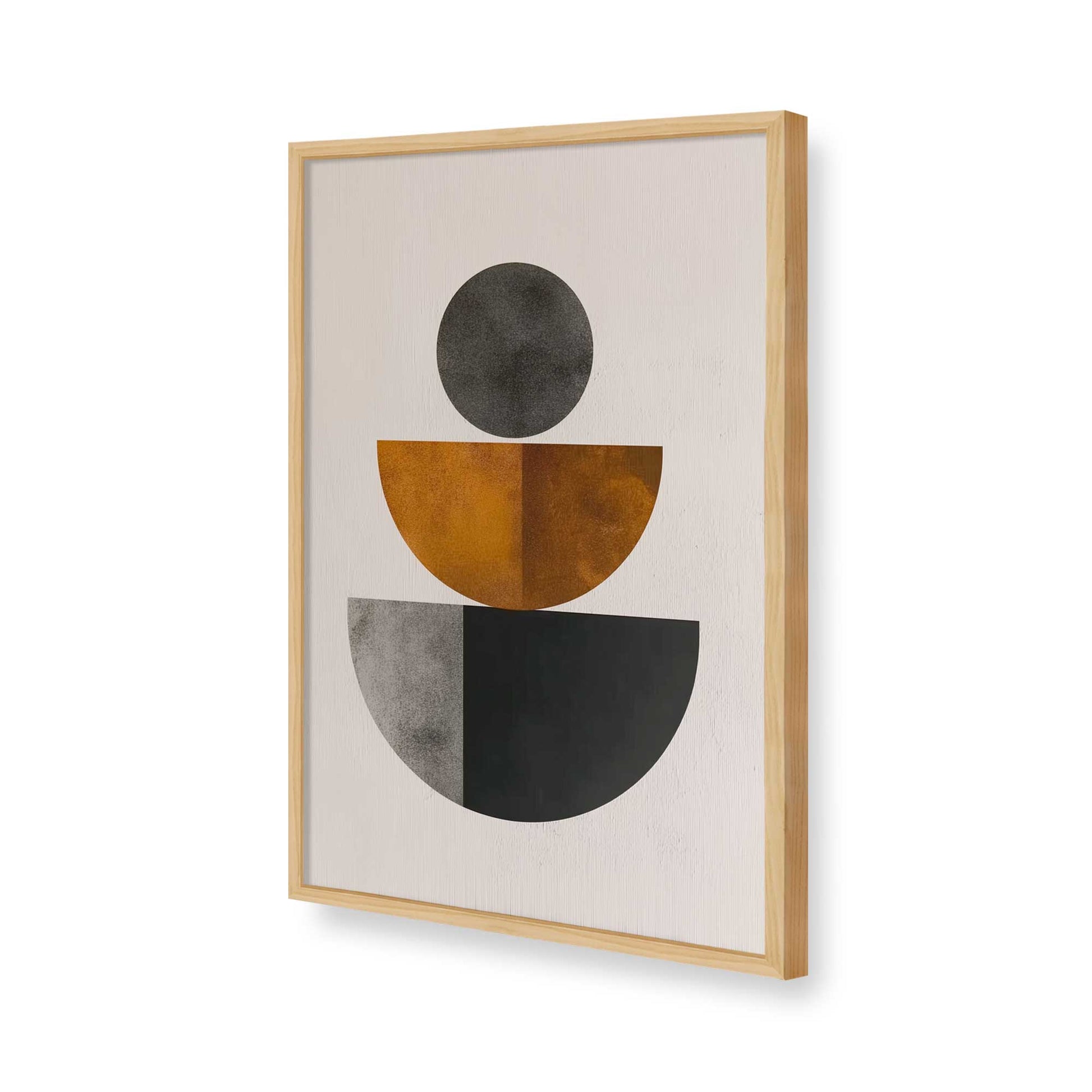 [Color:American Maple], Picture of art in a American Maple frame of the corner