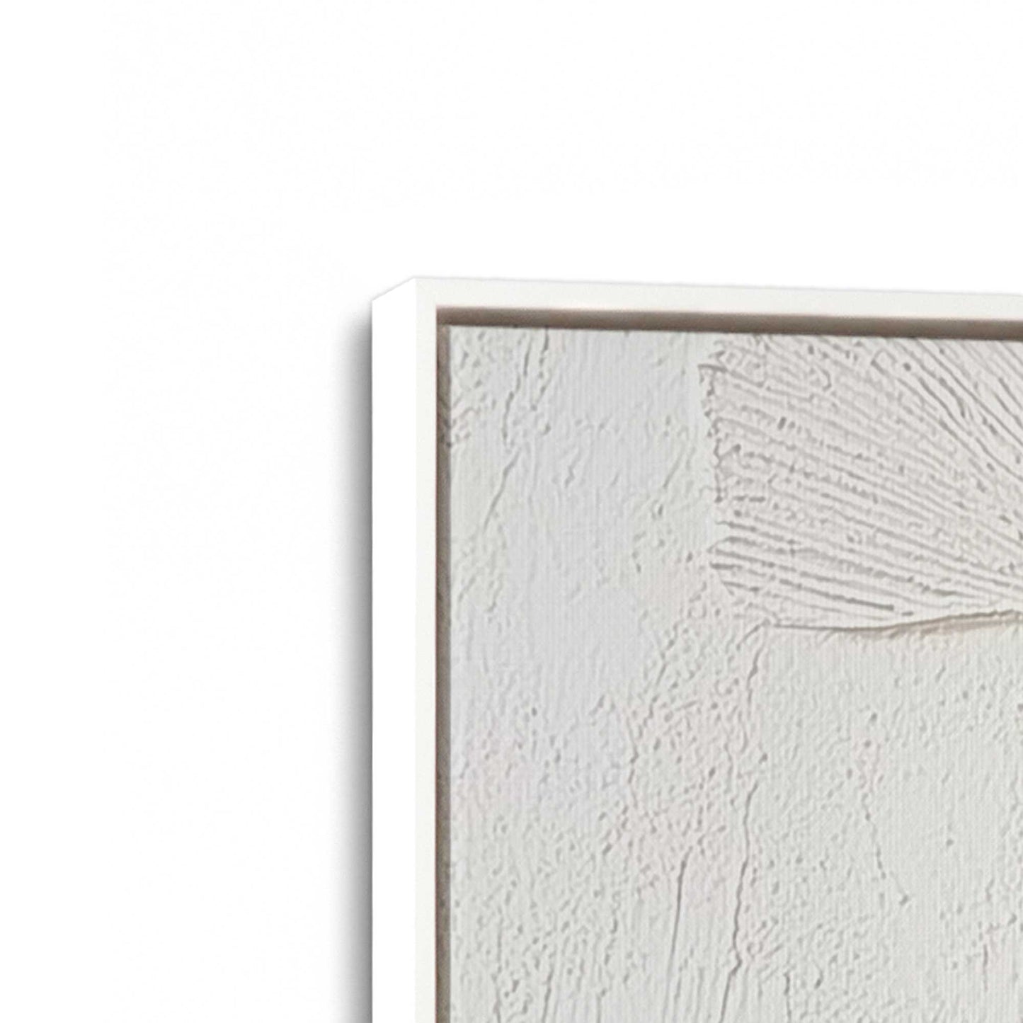 [Color:Opaque White], Picture of art in a White frame at an angle