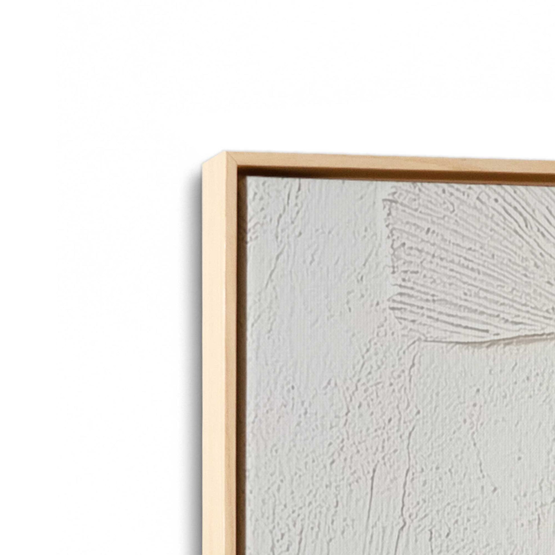 [Color:American Maple], Picture of art in a American Maple frame at an angle