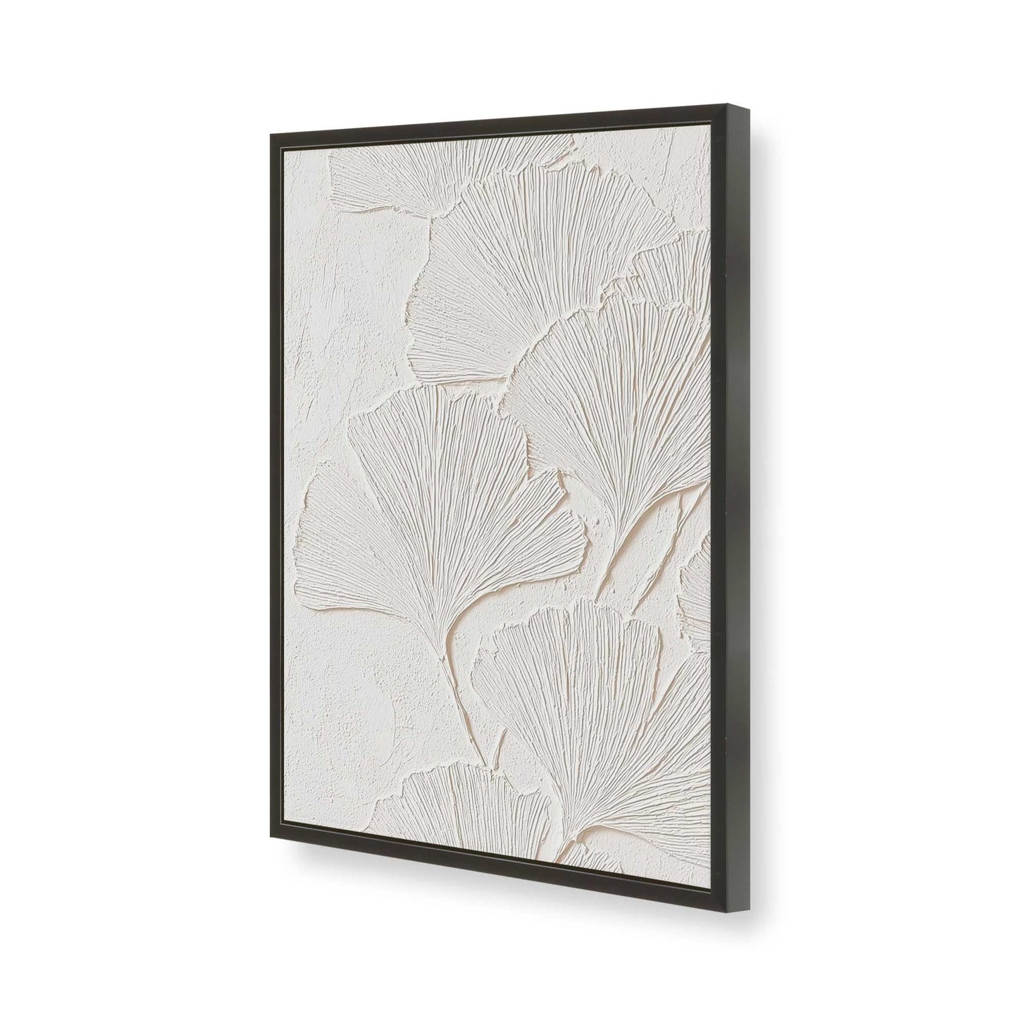 [Color:Satin Black], Picture of art in a Satin Black frame of the corner