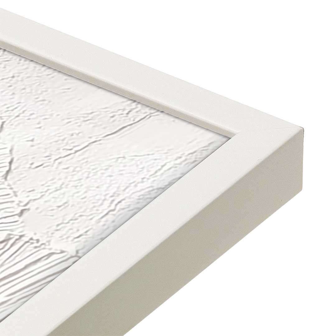 [Color:Opaque White], Picture of art in a Opaque White frame at an angle