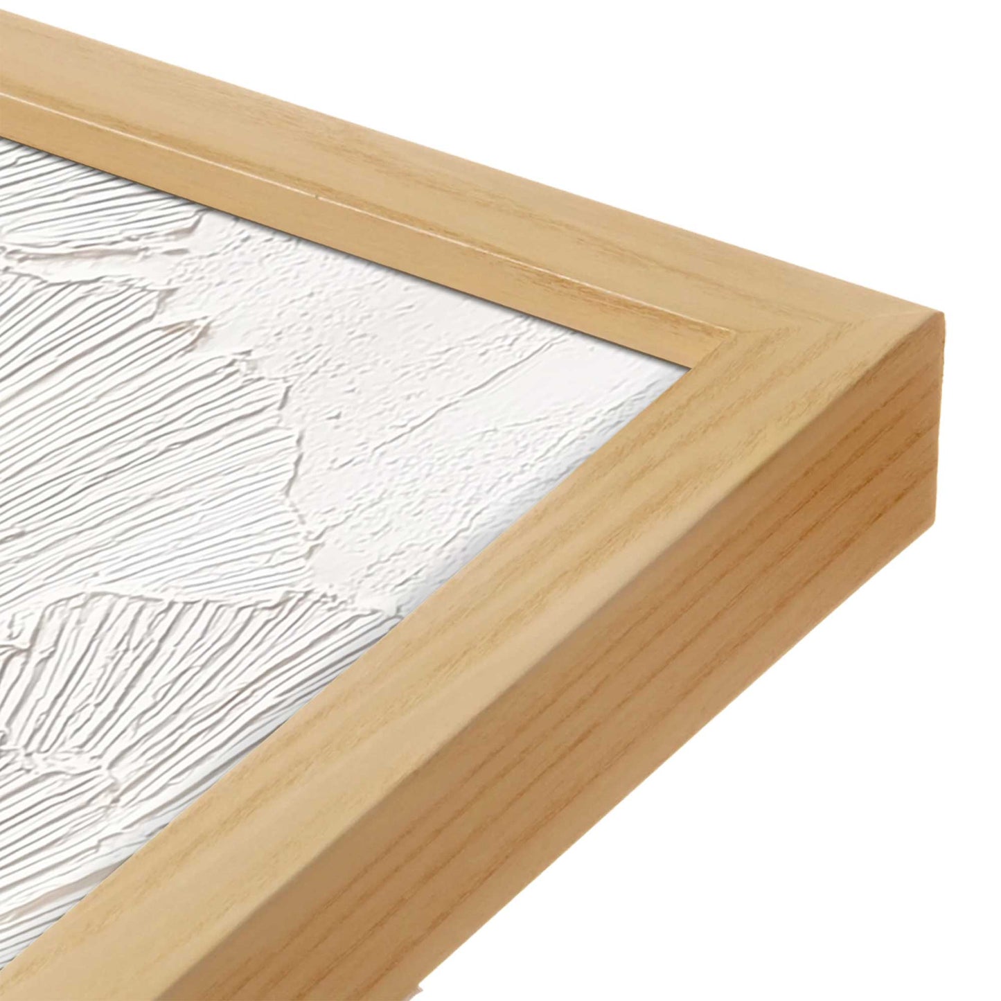[Color:American Maple], Picture of art in a American Maple frame at an angle