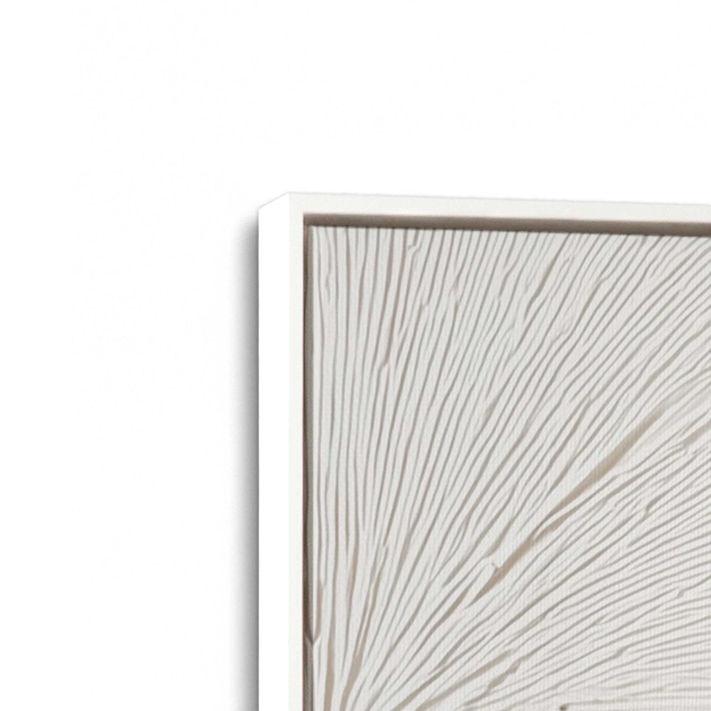 [Color:Opaque White], Picture of art in a White frame at an angle