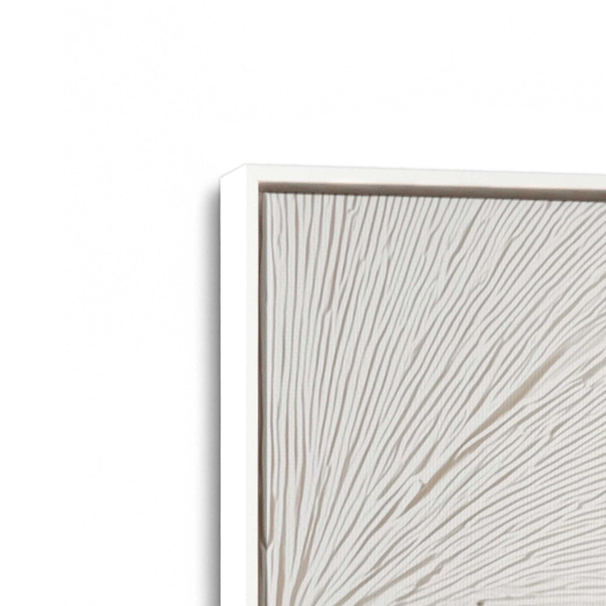 [Color:Opaque White], Picture of art in a White frame at an angle