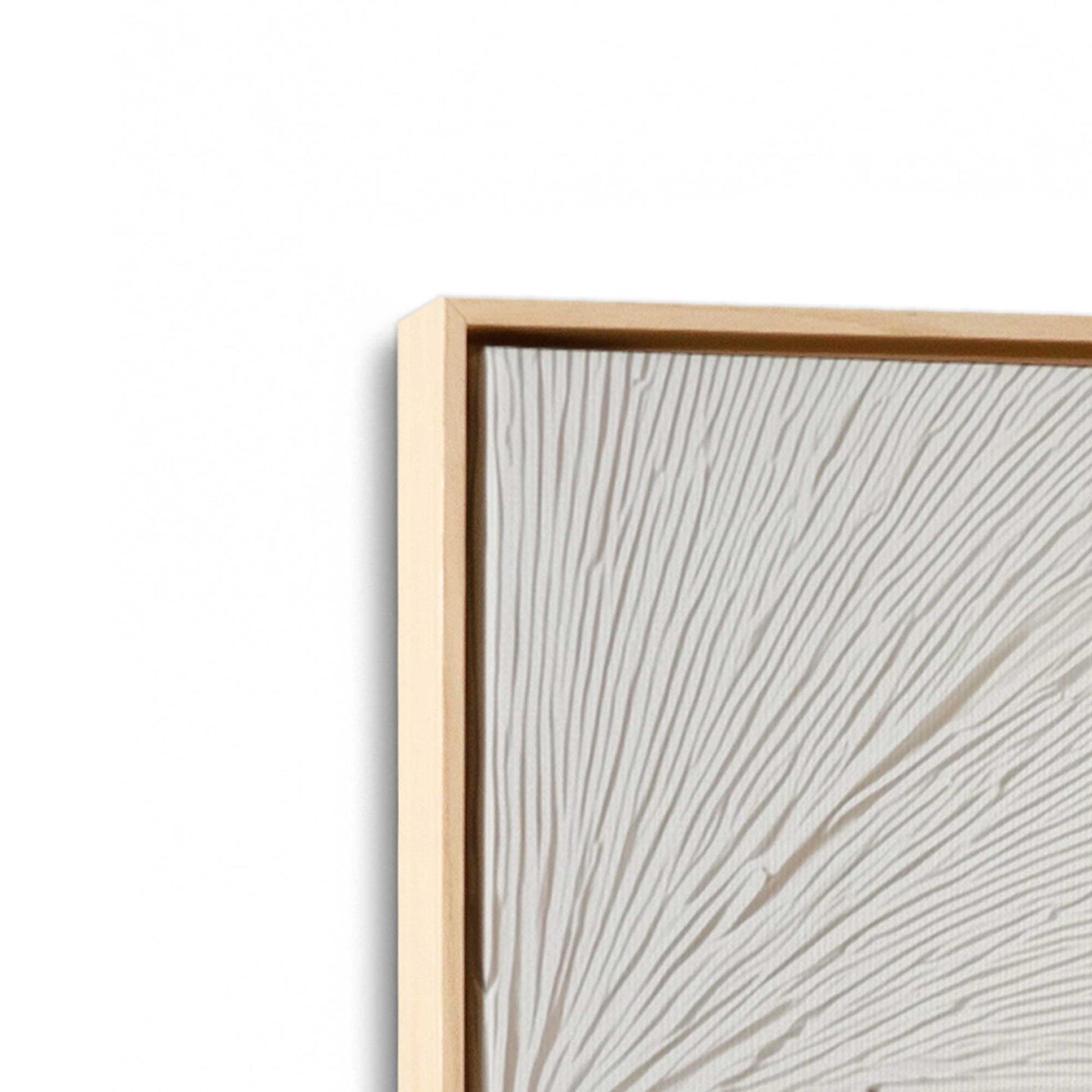 [Color:American Maple], Picture of art in a American Maple frame at an angle
