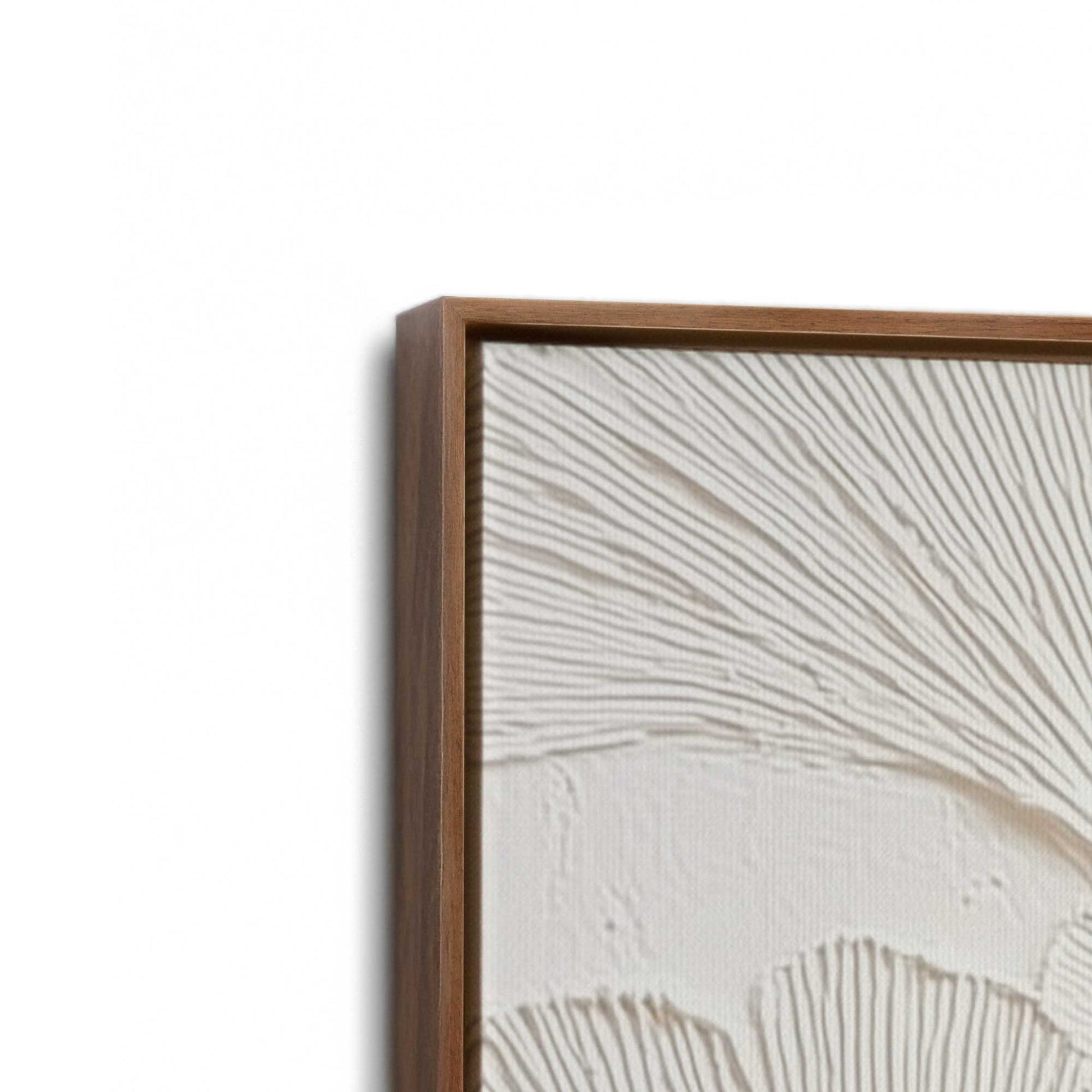 [Color:Walnut], Picture of art in a Walnut frame at an angle