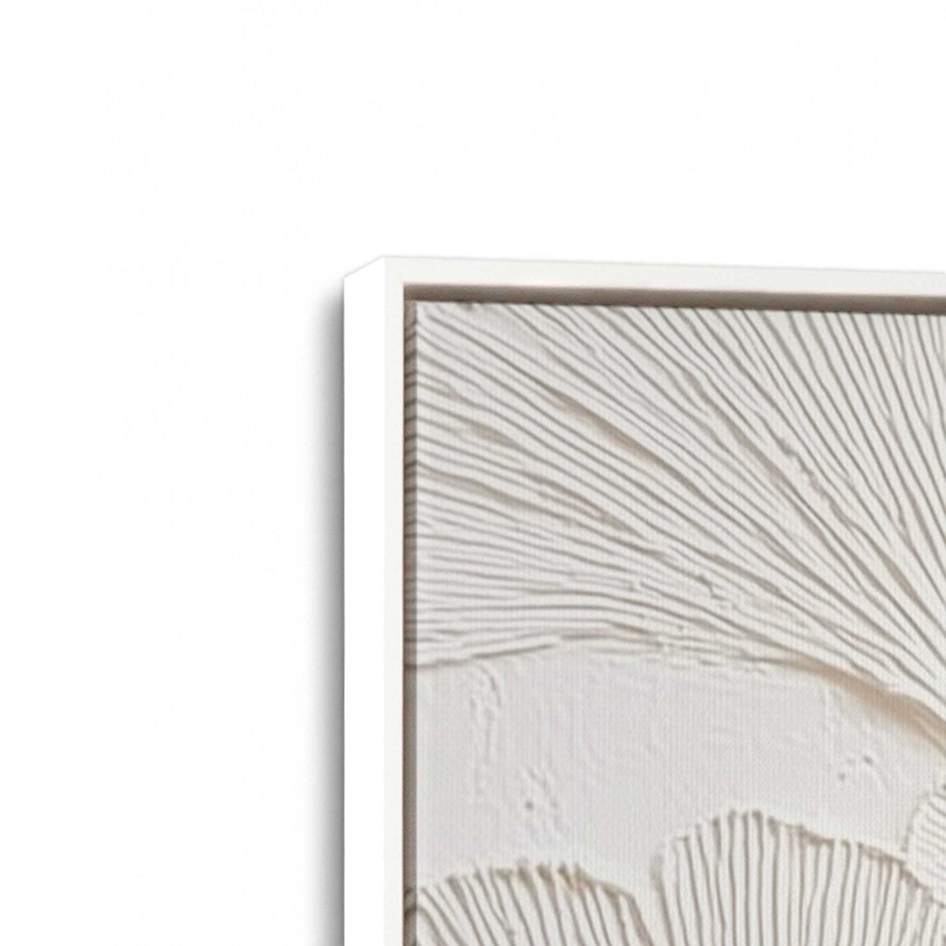 [Color:Opaque White], Picture of art in a White frame at an angle