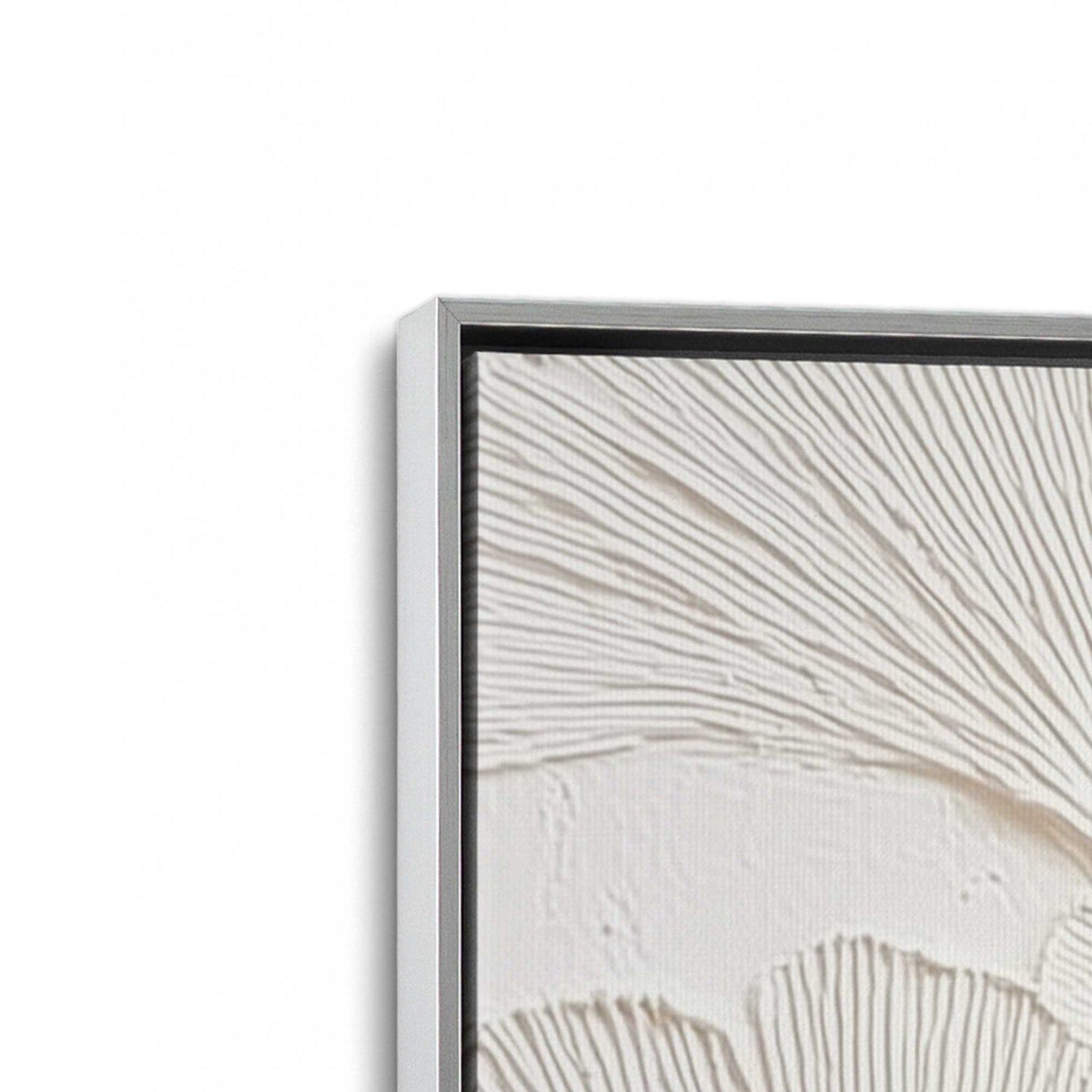 [Color:Polished Chrome], Picture of art in a Polished Chrome frame at an angle