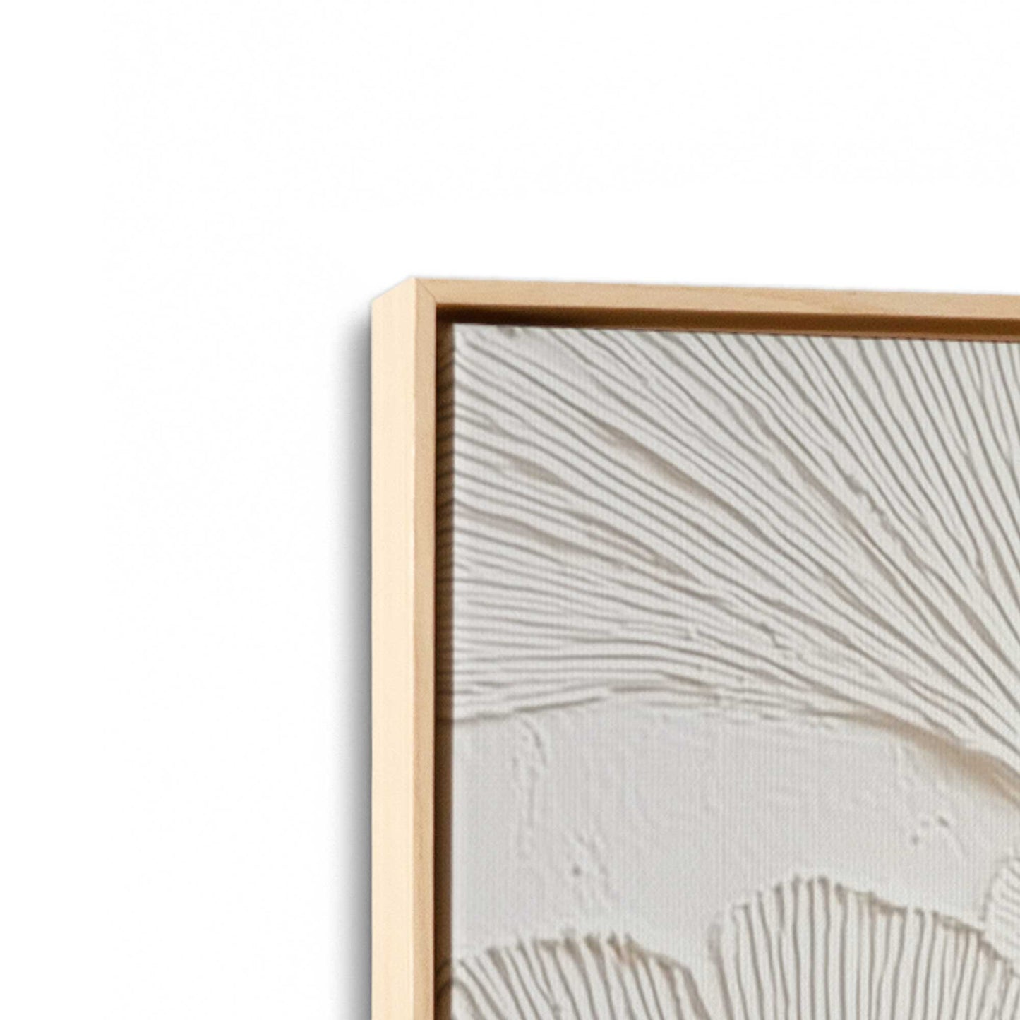 [Color:American Maple], Picture of art in a American Maple frame at an angle