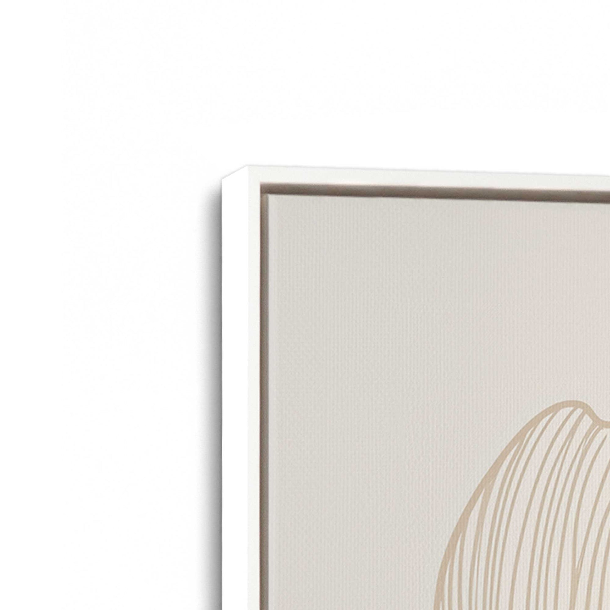 [Color:Opaque White], Picture of art in a White frame at an angle