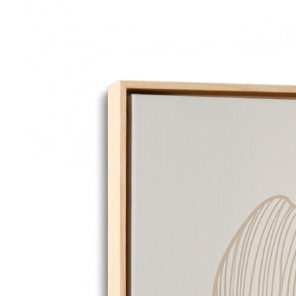 [Color:American Maple], Picture of art in a American Maple frame at an angle