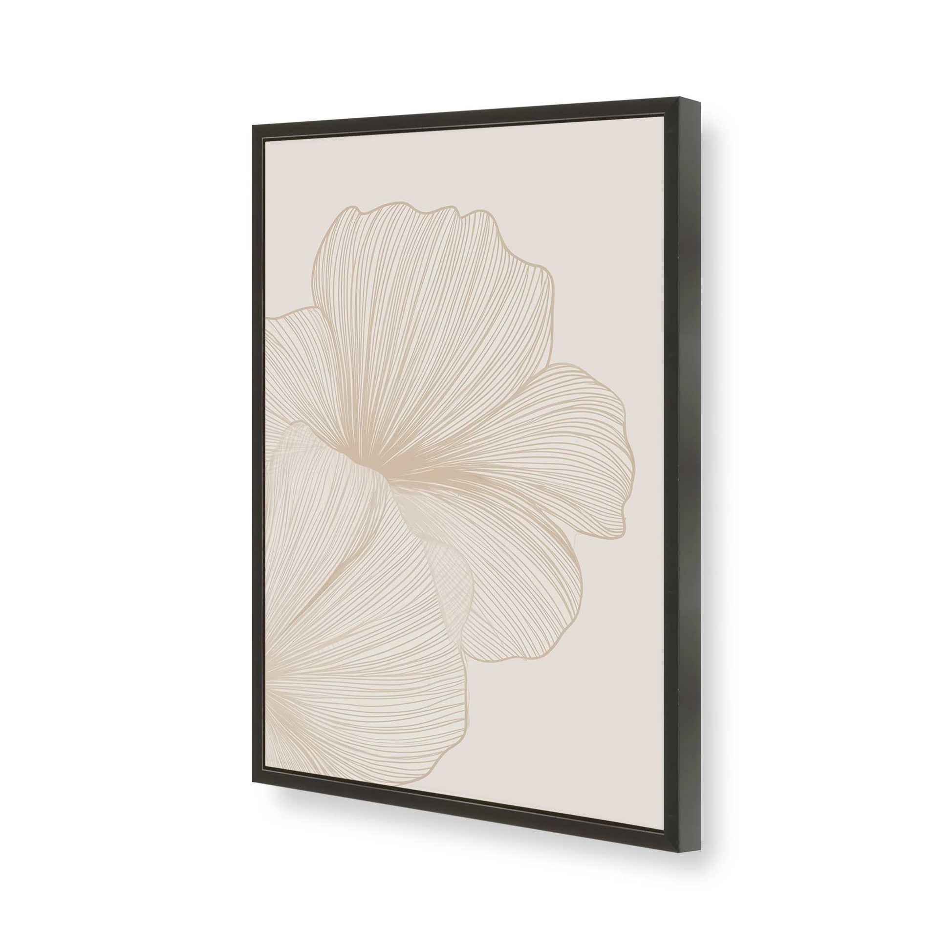 [Color:Satin Black], Picture of art in a Satin Black frame of the corner